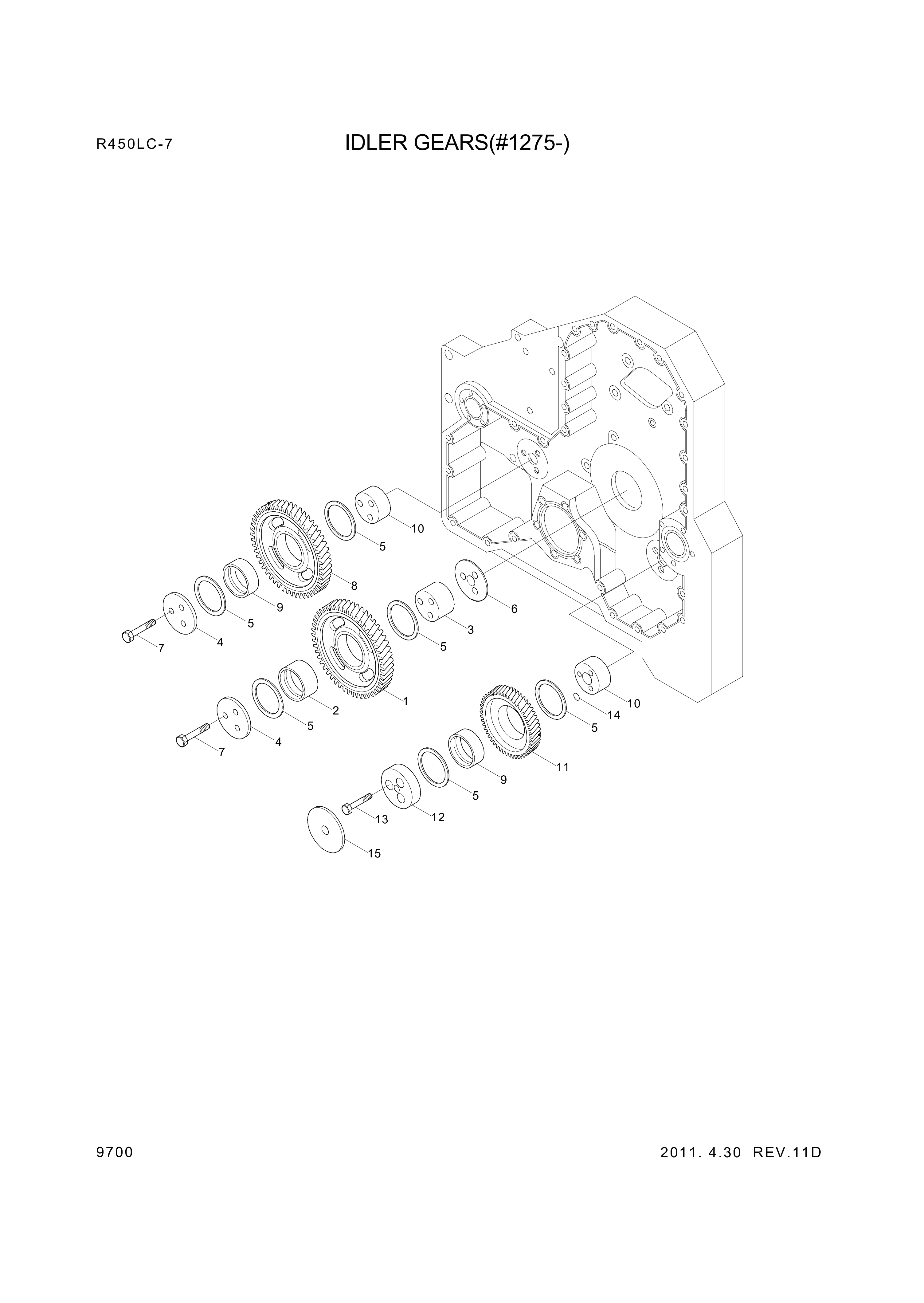 drawing for Hyundai Construction Equipment YUBP-06747 - SCREW (figure 1)