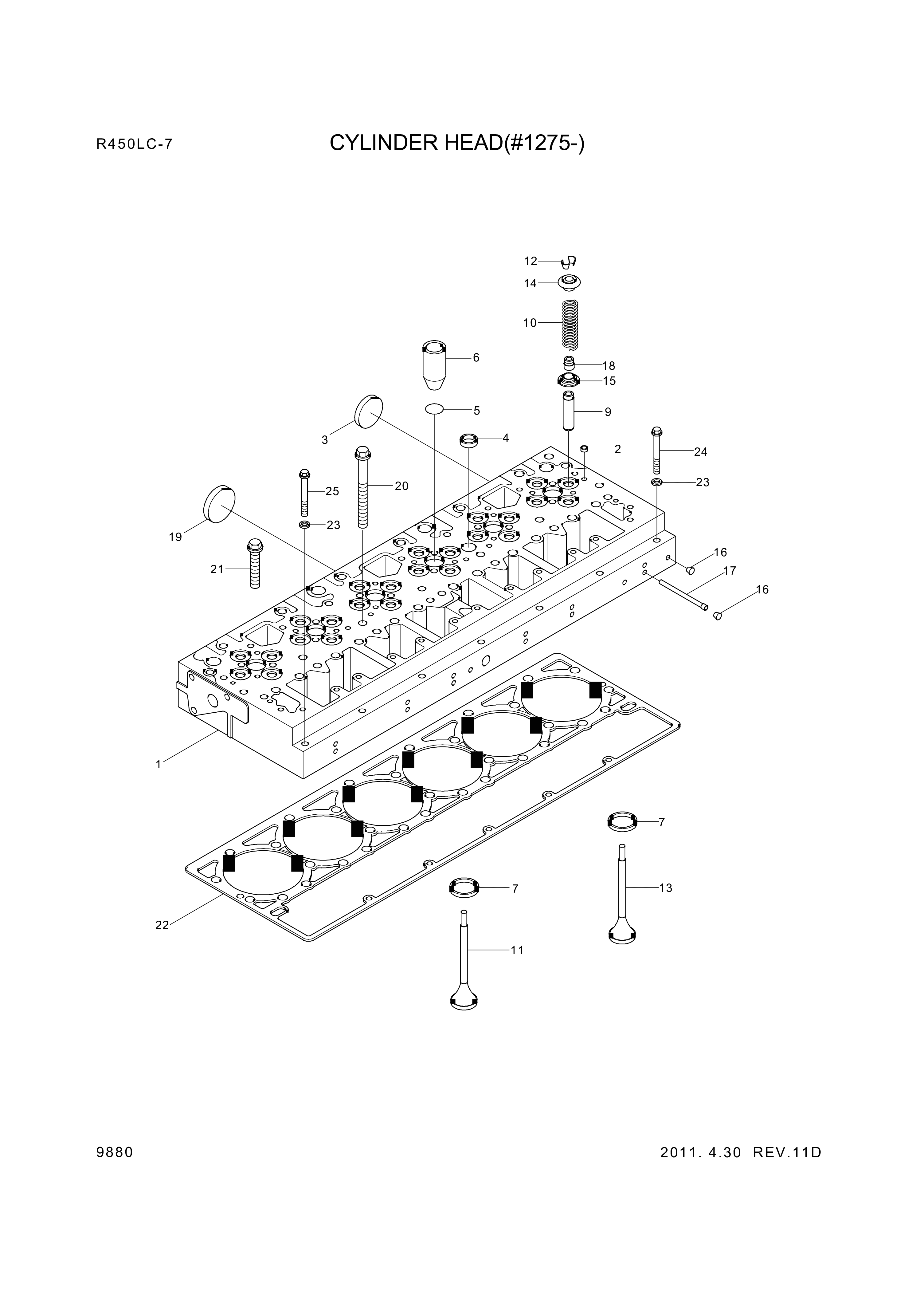 drawing for Hyundai Construction Equipment YUBP-05224 - SCREW-HEX FLG (figure 2)