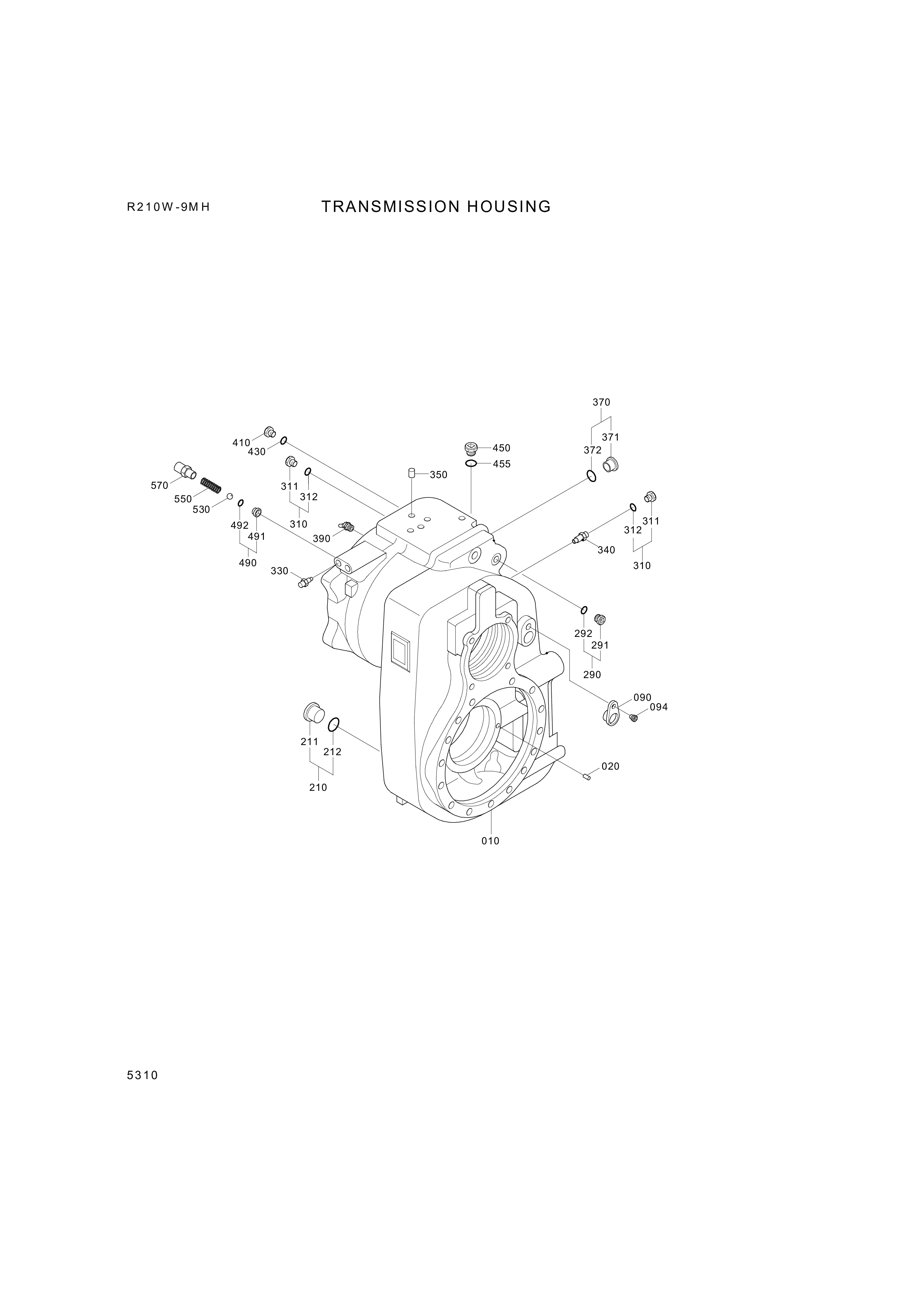 drawing for Hyundai Construction Equipment ZGAQ-03981 - CASE (figure 2)