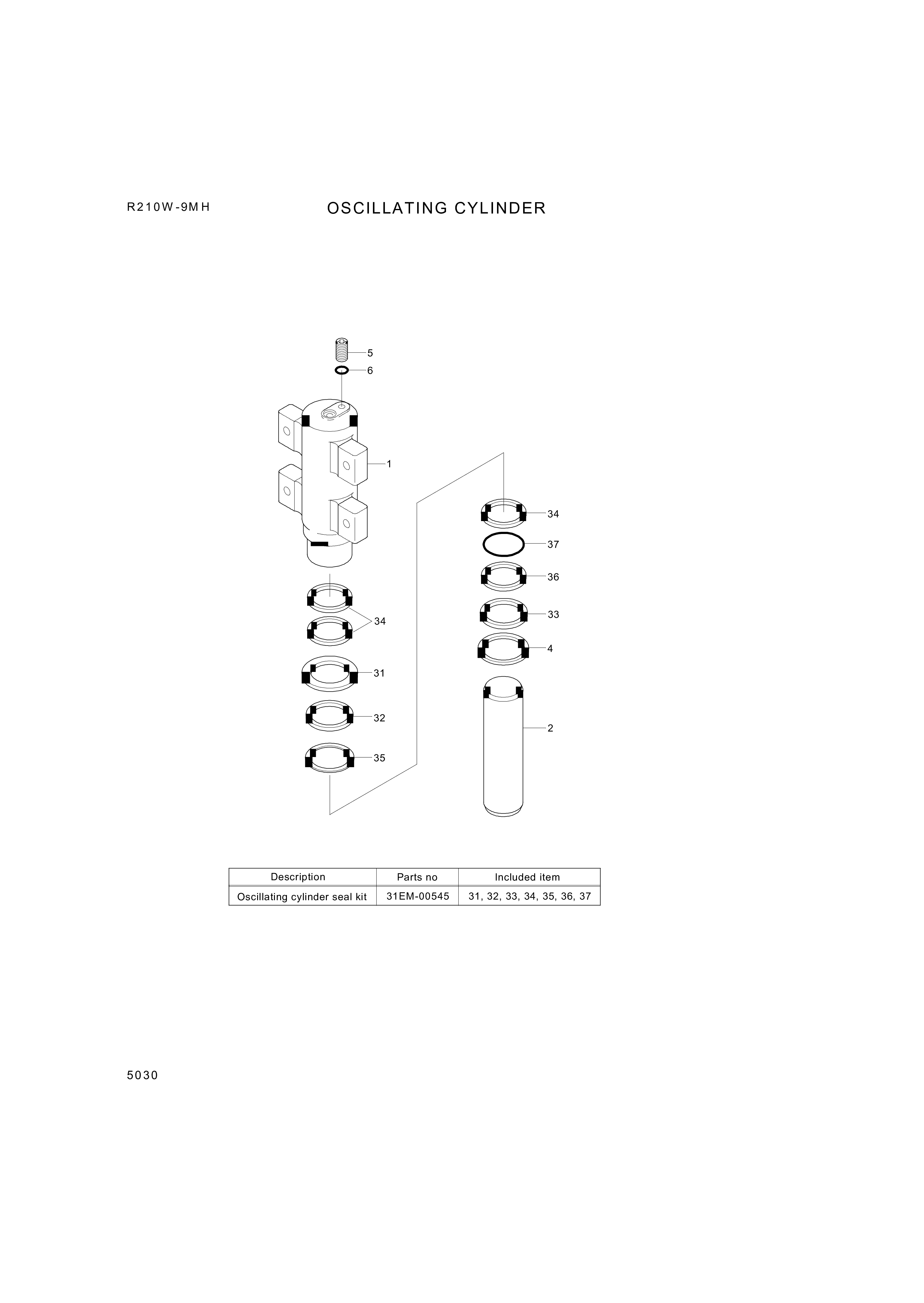 drawing for Hyundai Construction Equipment 000712 - RING-BACKUP (figure 5)
