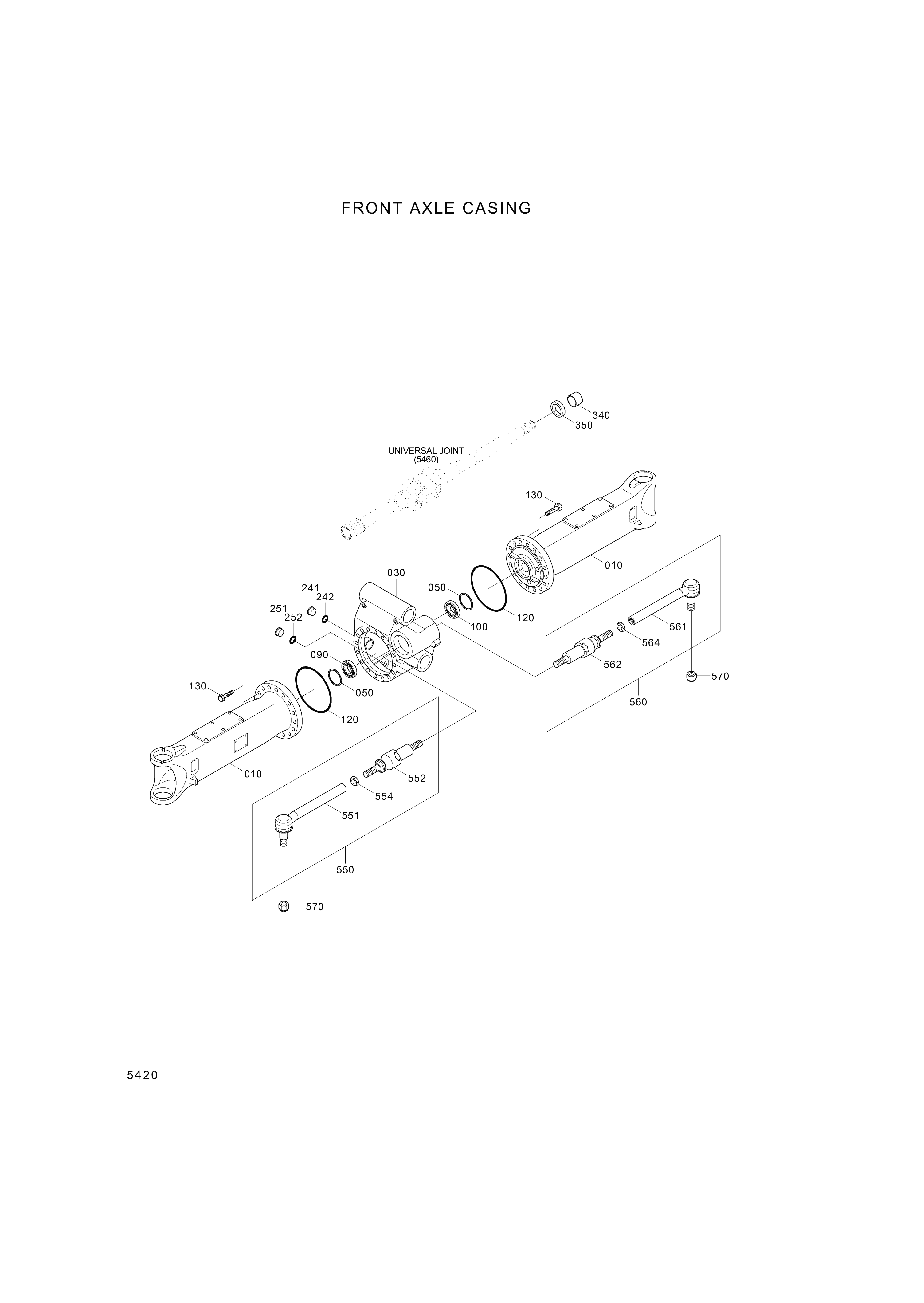 drawing for Hyundai Construction Equipment ZGAQ-02345 - JOINT-BALL LH (figure 1)