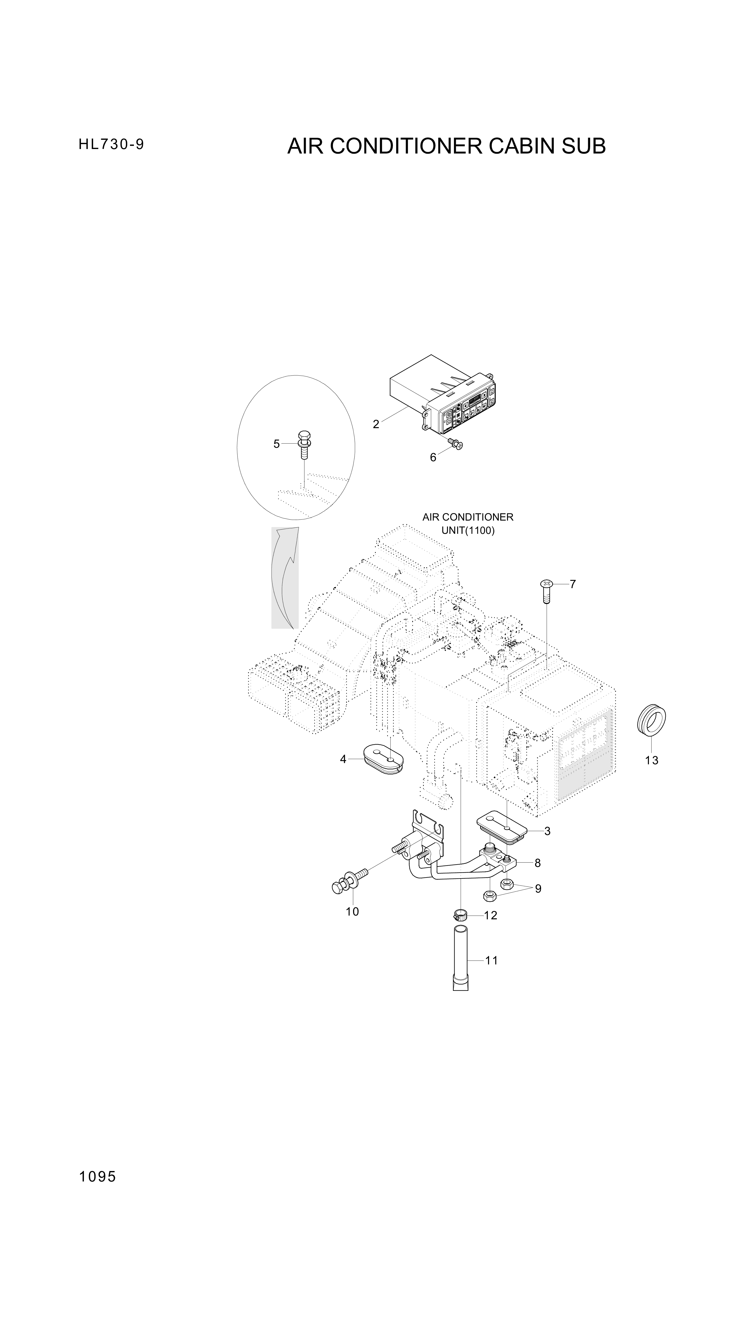 drawing for Hyundai Construction Equipment 11LM-96050 - PIPE ASSY (figure 1)