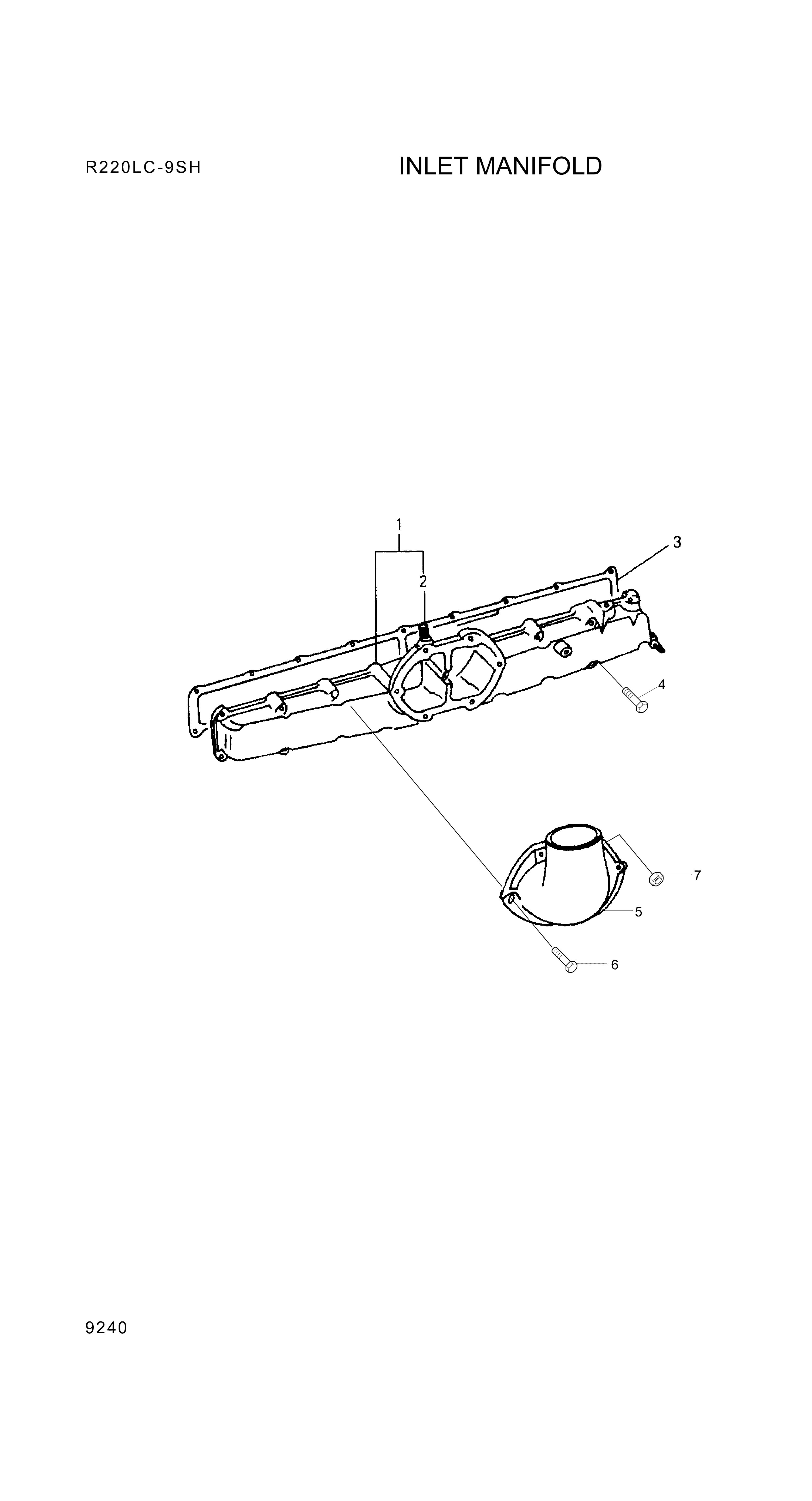 drawing for Hyundai Construction Equipment 11403-08221 - BOLT-FLANGE (figure 1)