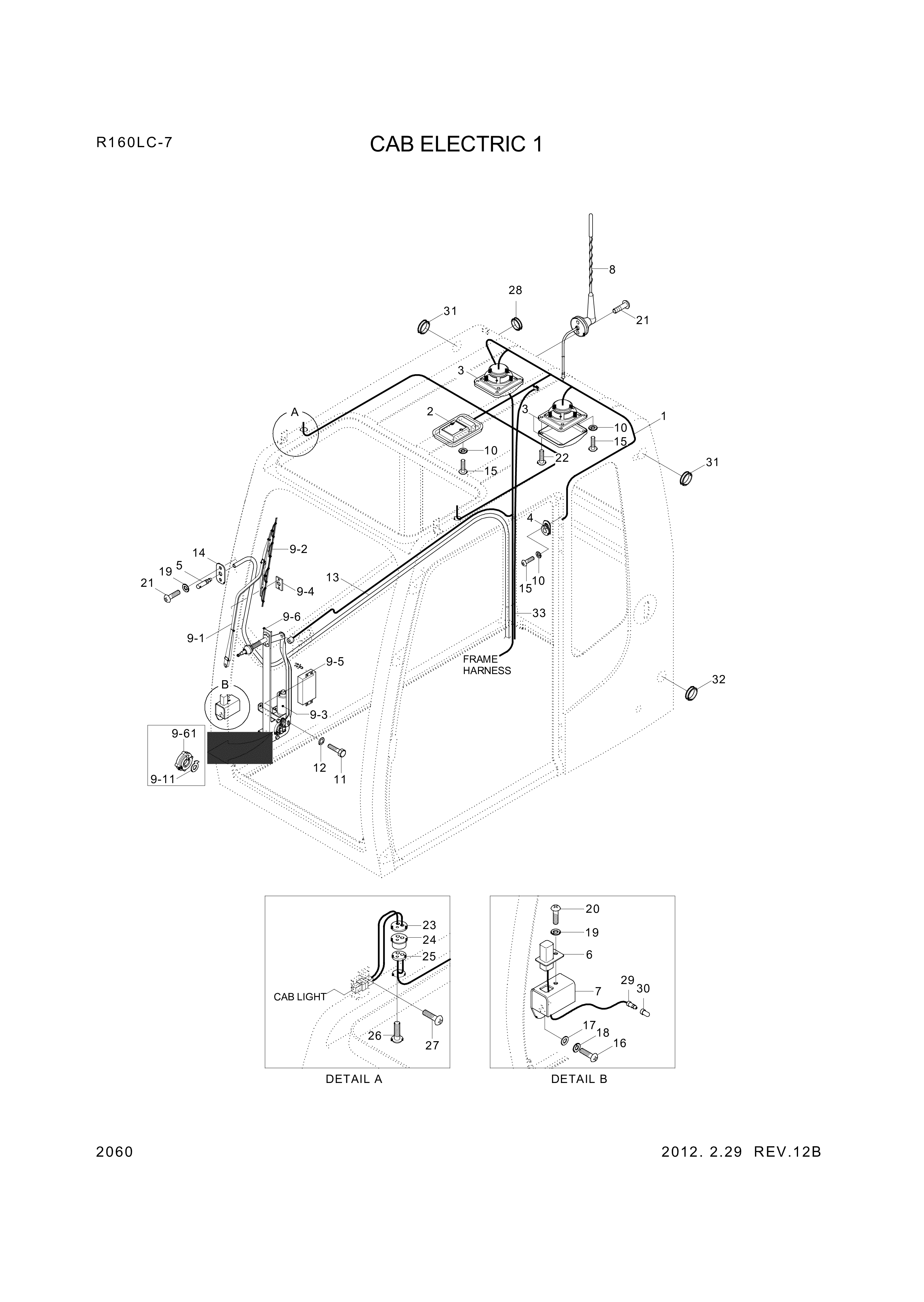Technical drawing of Hyundai Construction Equipment S151-050126 BOLT-TAP with dimensions and layout (figure 2)