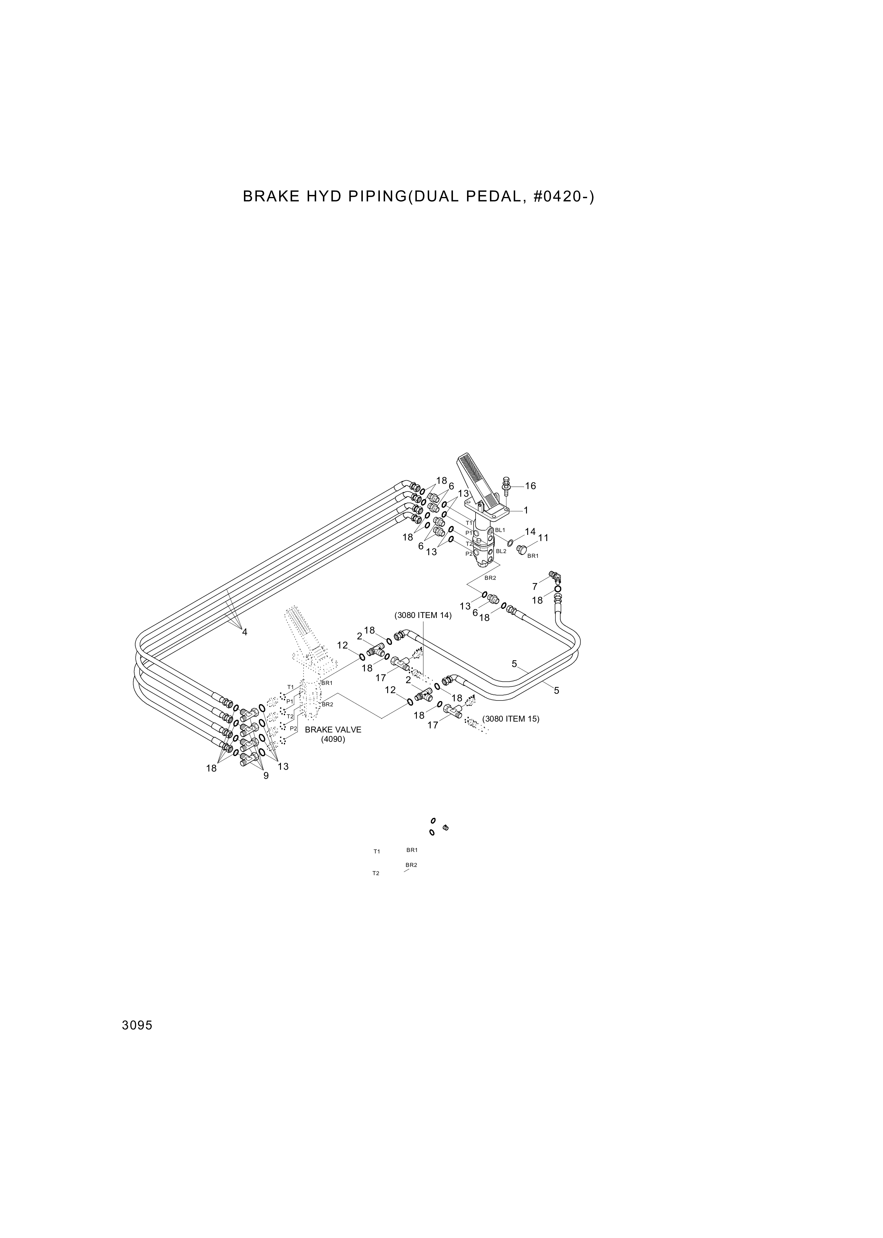 drawing for Hyundai Construction Equipment P930-063013-AS - HOSE ASSY (figure 1)