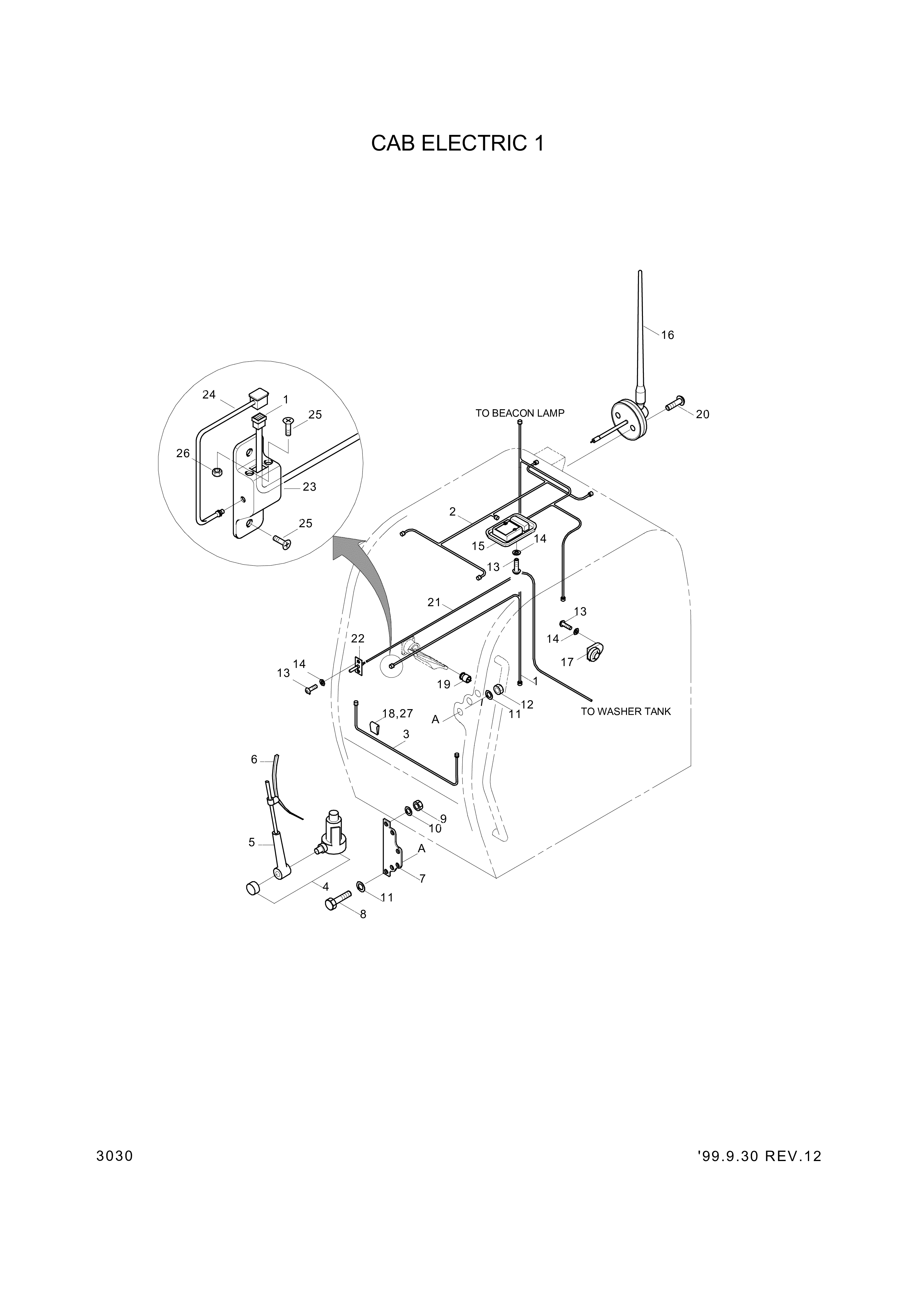 drawing for Hyundai Construction Equipment S201-041002 - NUT-HEX (figure 2)