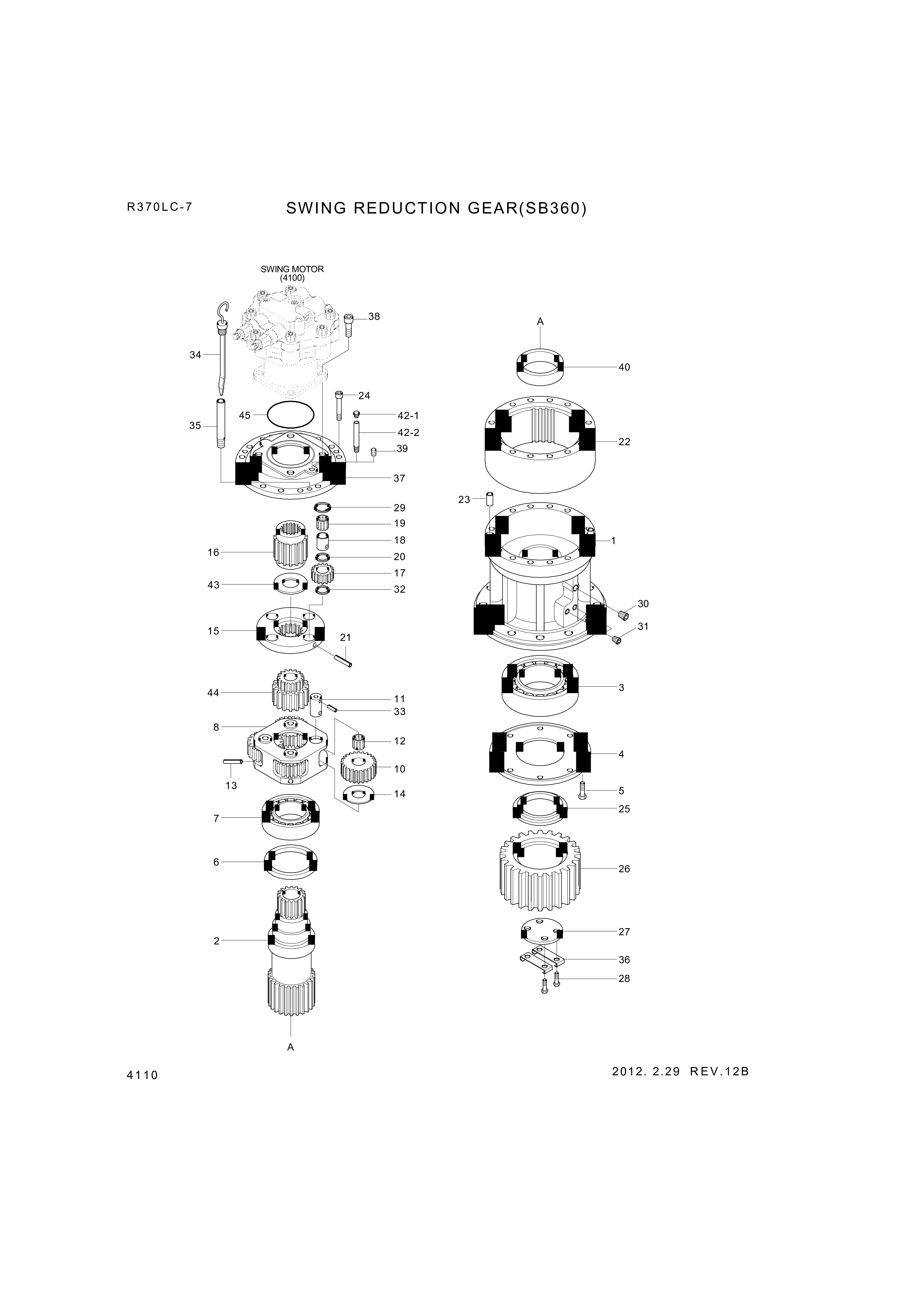 drawing for Hyundai Construction Equipment XKAQ-00146 - BEARING-TAPERROLLER (figure 1)