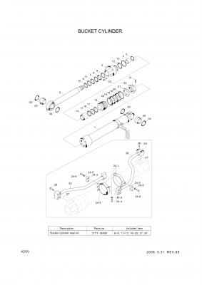 drawing for Hyundai Construction Equipment 159-34 - BUSHING-PIN (figure 4)