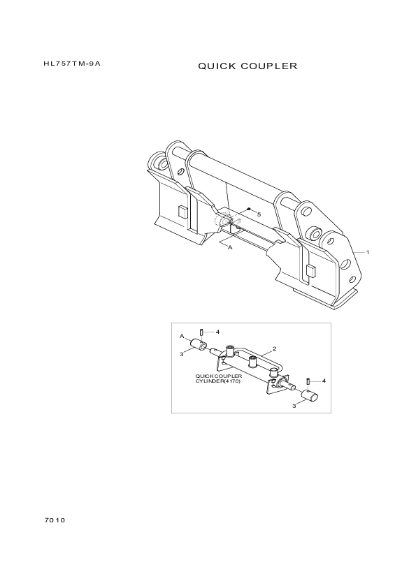 drawing for Hyundai Construction Equipment 61LD-90241 - PIN-COUPLER (figure 1)