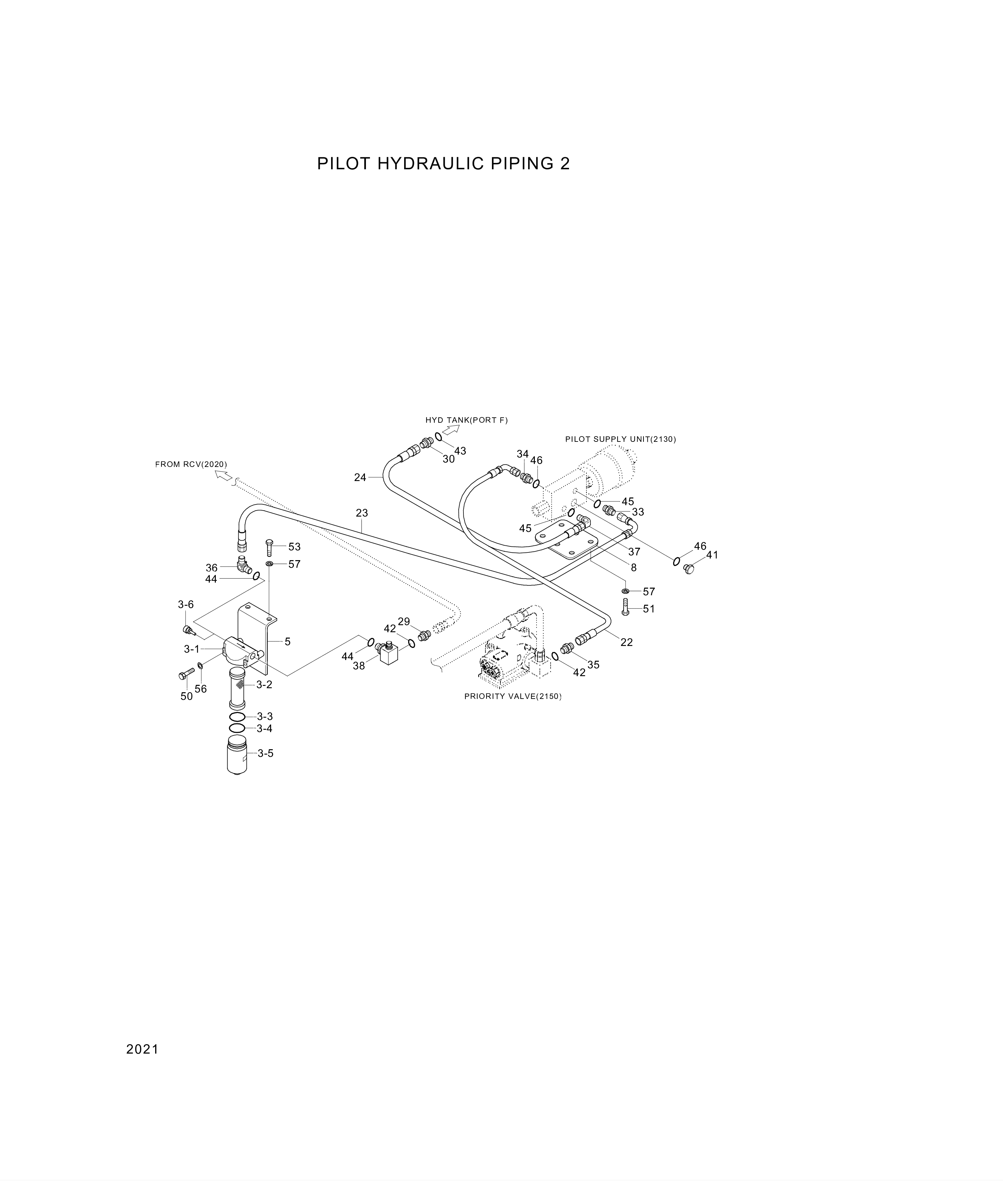 drawing for Hyundai Construction Equipment 31E3-00680 - VALVE ASSY (figure 4)