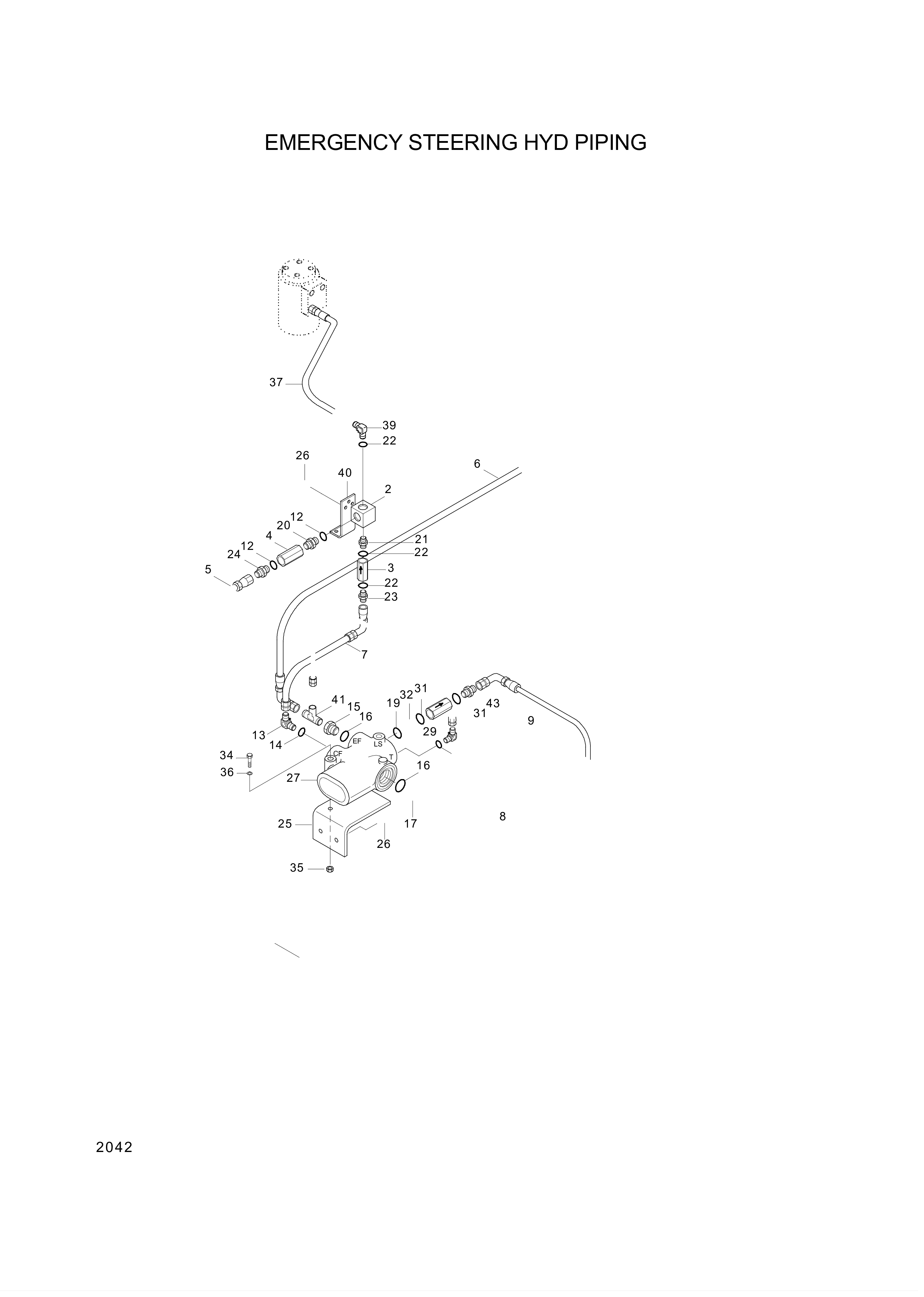 drawing for Hyundai Construction Equipment 34L3-01310 - VALVE-CHECK (figure 2)