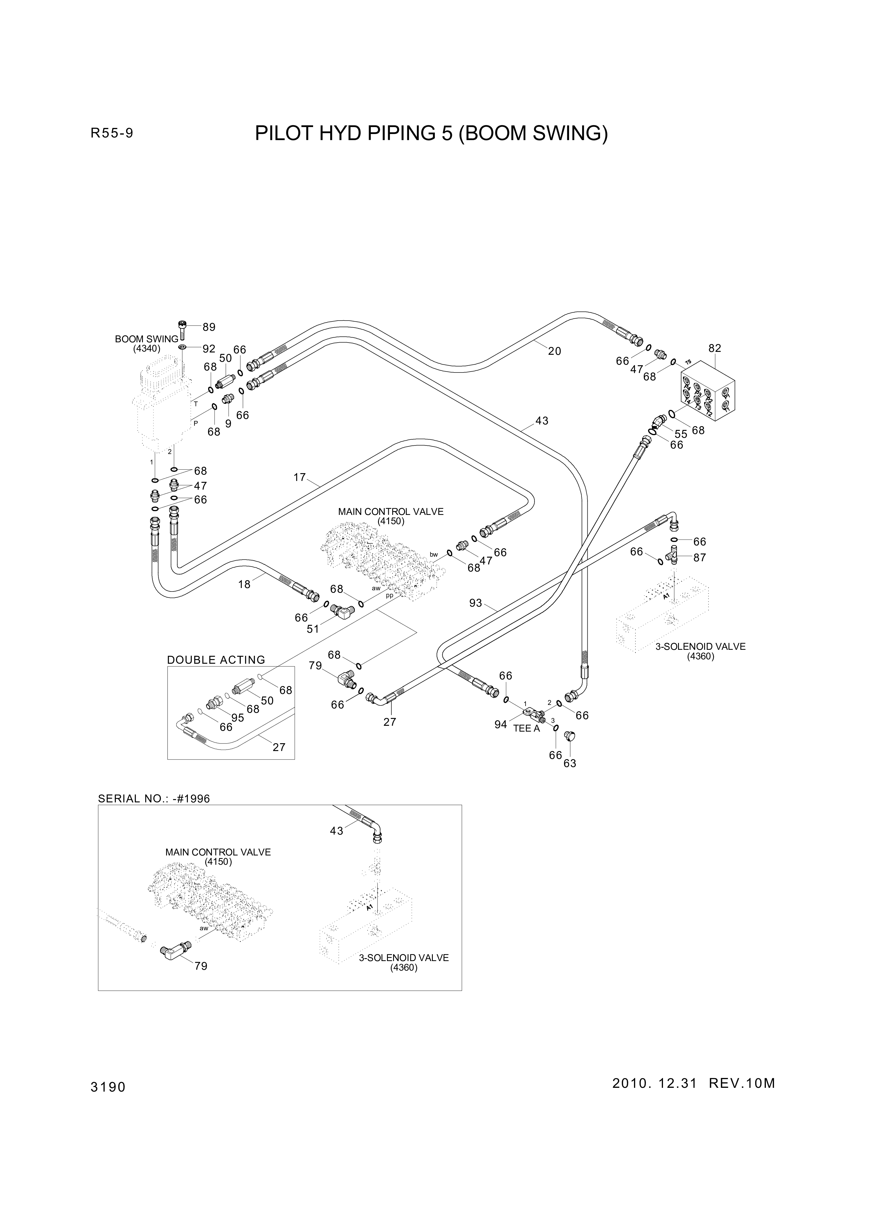 drawing for Hyundai Construction Equipment P930-042028 - HOSE ASSY-ORFS&THD (figure 1)