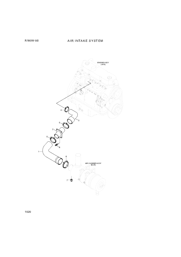 drawing for Hyundai Construction Equipment 11LB-40280 - CLAMP-HOSE (figure 1)