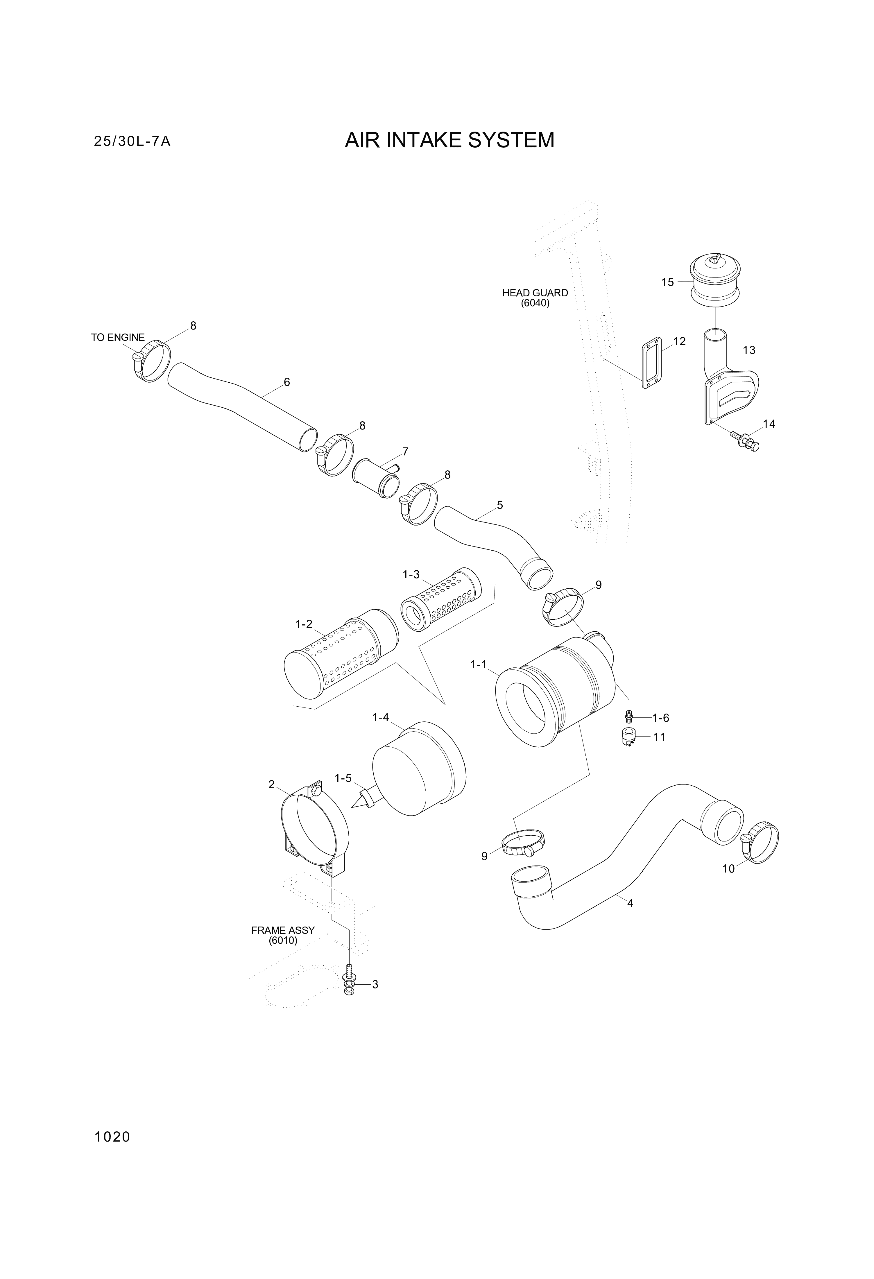 drawing for Hyundai Construction Equipment 11FK-20060 - AIRCLEANER ASSY (figure 3)