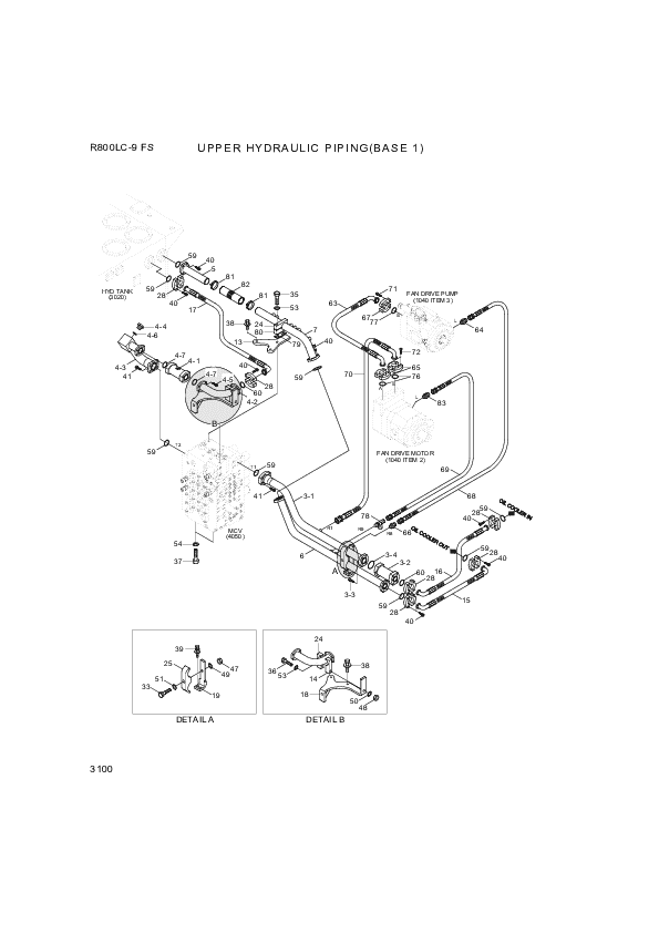 drawing for Hyundai Construction Equipment P980-122435 - HOSE ASSY-ORFS&FLG (figure 1)