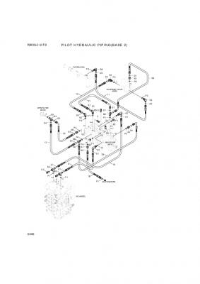 drawing for Hyundai Construction Equipment P930-122017 - HOSE ASSY-ORFS&THD (figure 3)