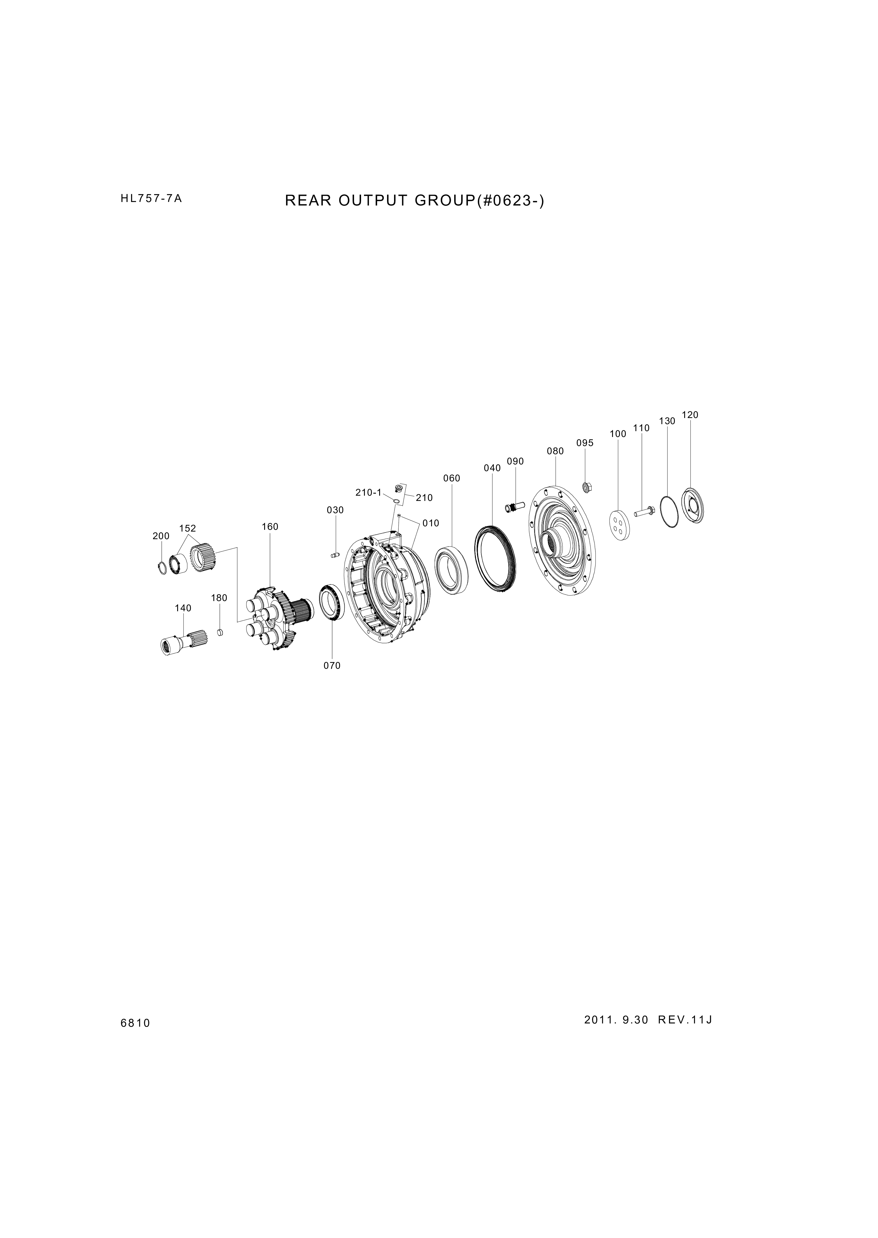 drawing for Hyundai Construction Equipment 0735-370-064 - TAPER ROLL BEARING (figure 4)