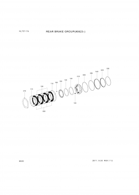 Technical drawing of Hyundai Construction Equipment 4474-351-090 END SHIM with dimensions and layout (figure 4)