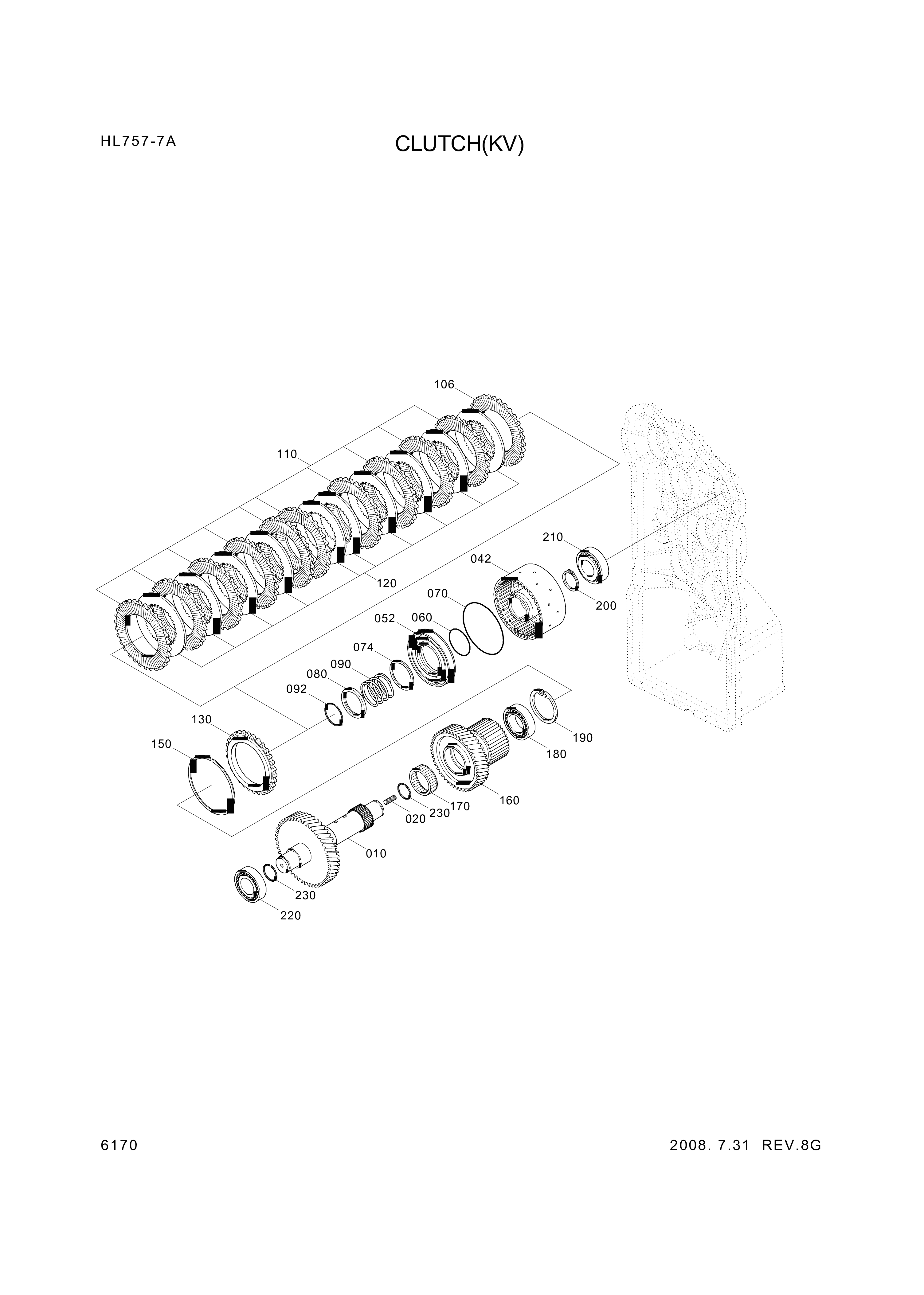 drawing for Hyundai Construction Equipment 4657-375-006 - DISC CARRIER (figure 2)