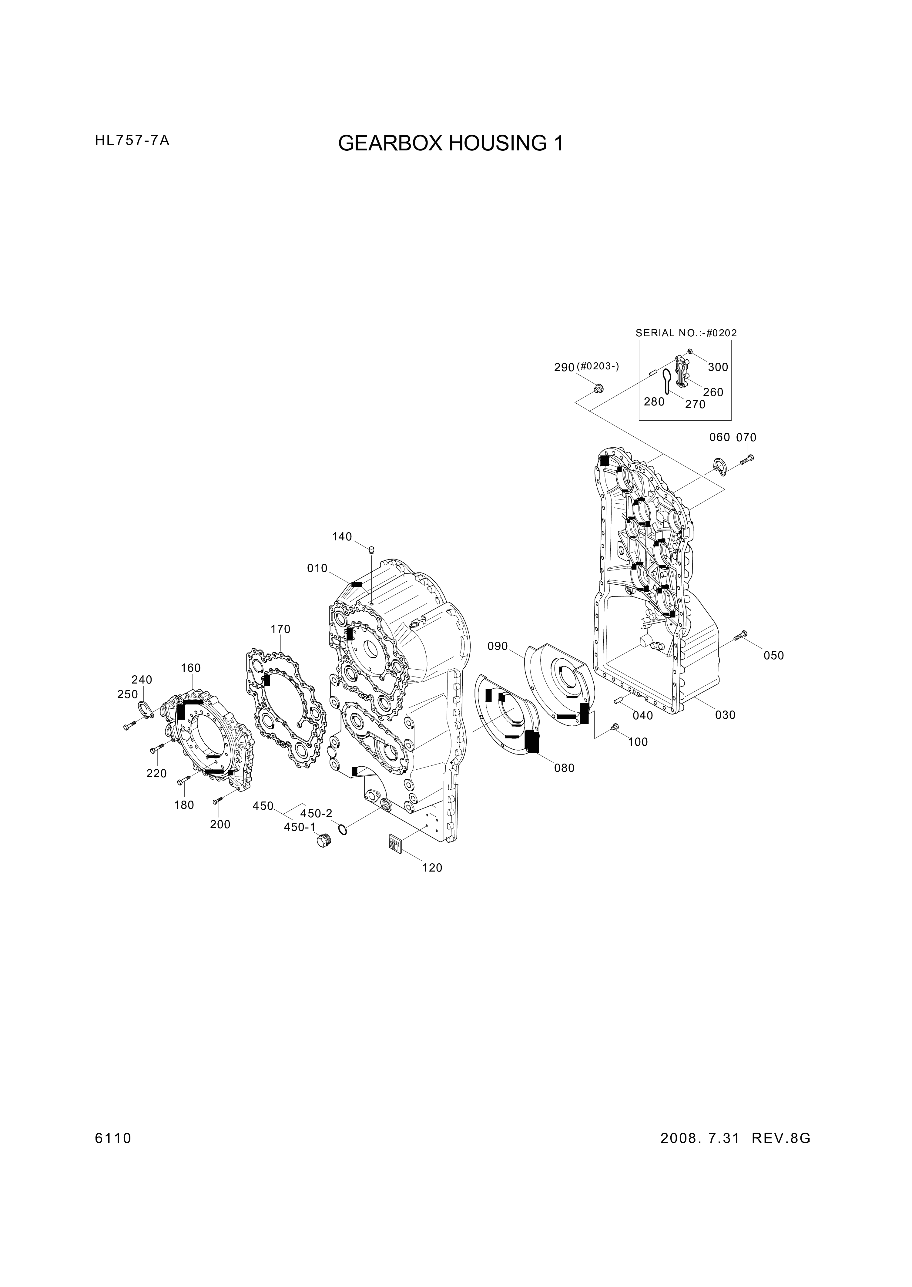 drawing for Hyundai Construction Equipment 4657-301-003 - Cover (figure 1)