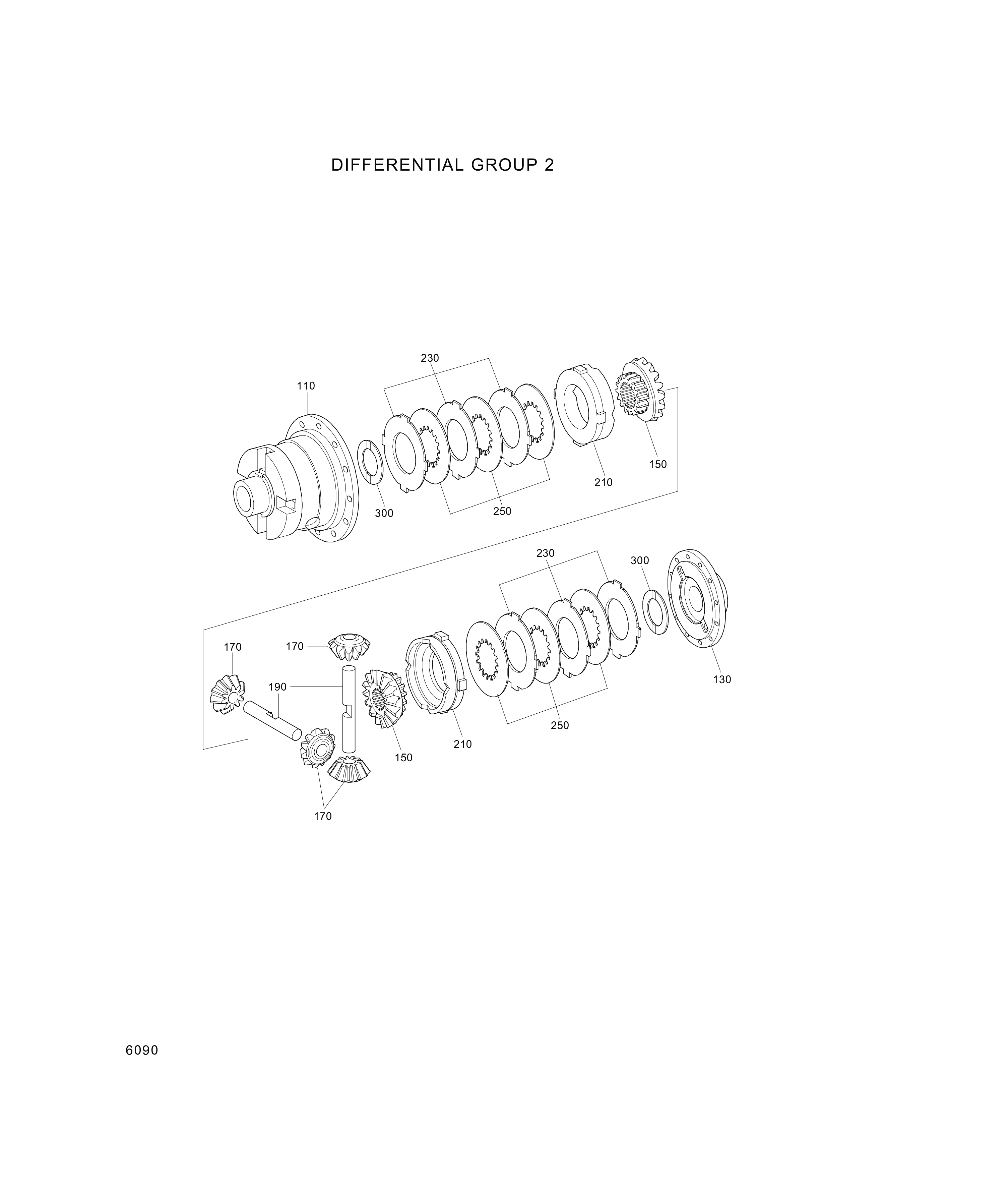 drawing for Hyundai Construction Equipment ZGAQ-00062 - GEAR-BEVEL (figure 1)