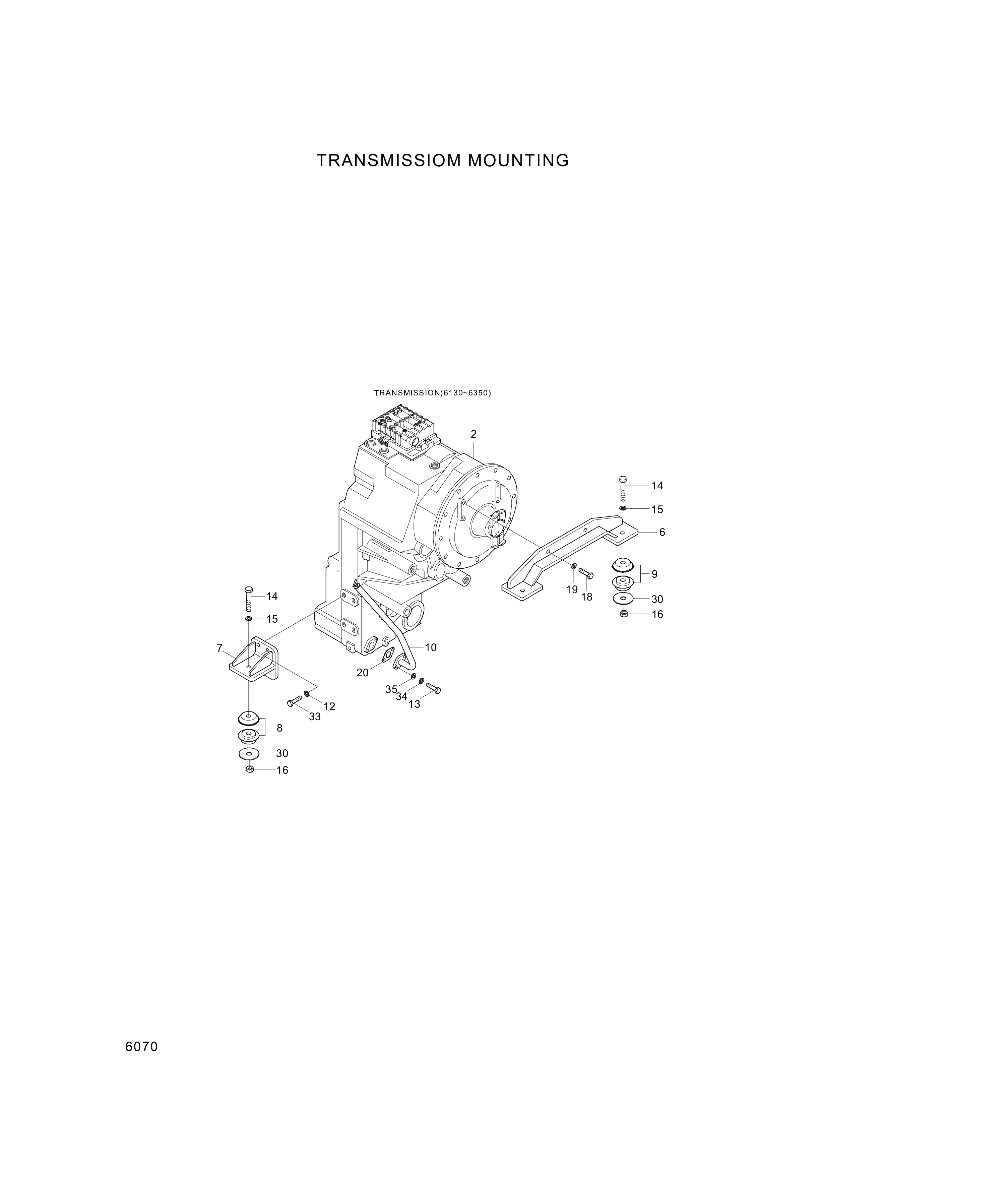 drawing for Hyundai Construction Equipment 11LH-01100 - T/M&T/C ASSY (figure 1)