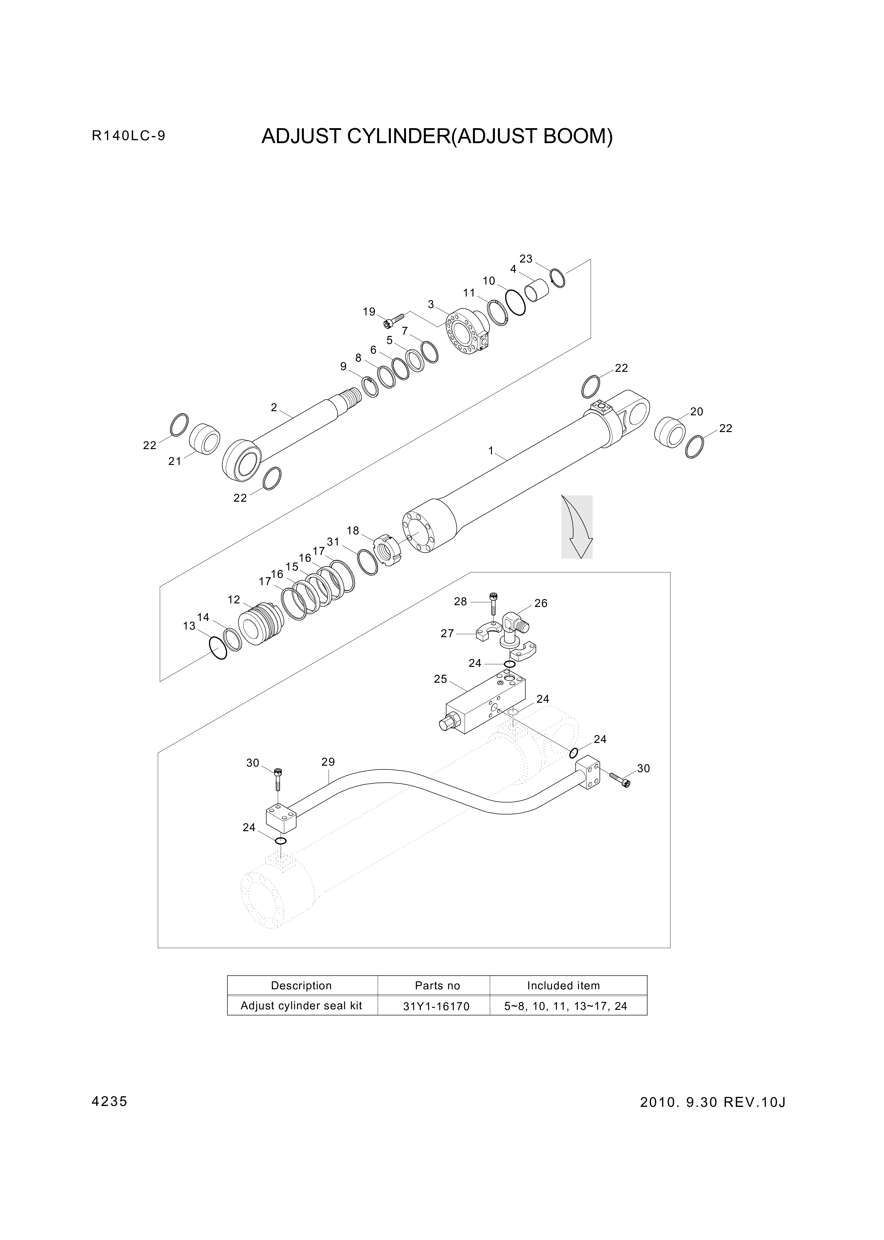 drawing for Hyundai Construction Equipment 95113-13500 - O-RING (figure 3)