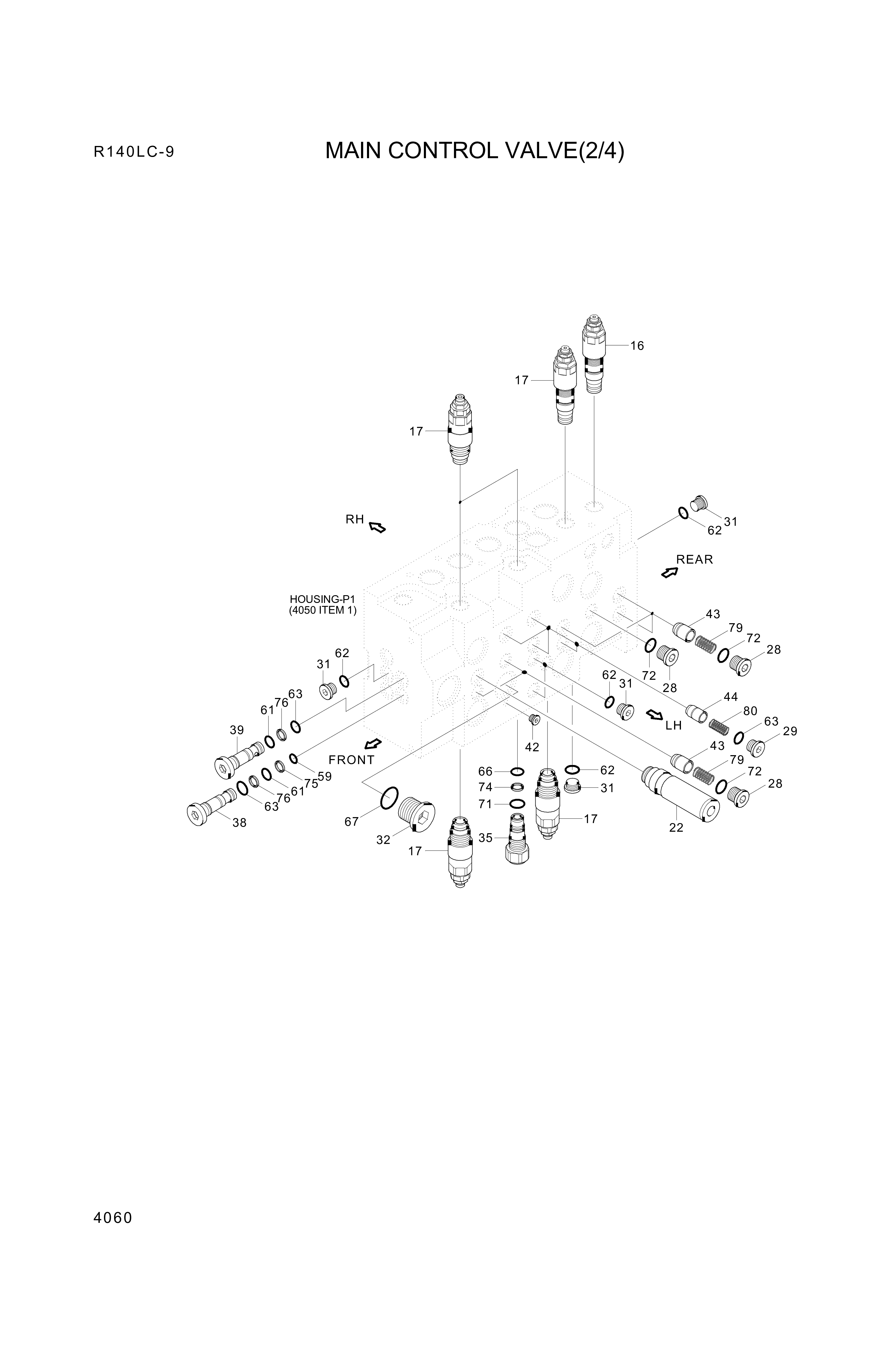 drawing for Hyundai Construction Equipment P24N552-90 - O-RING (figure 4)