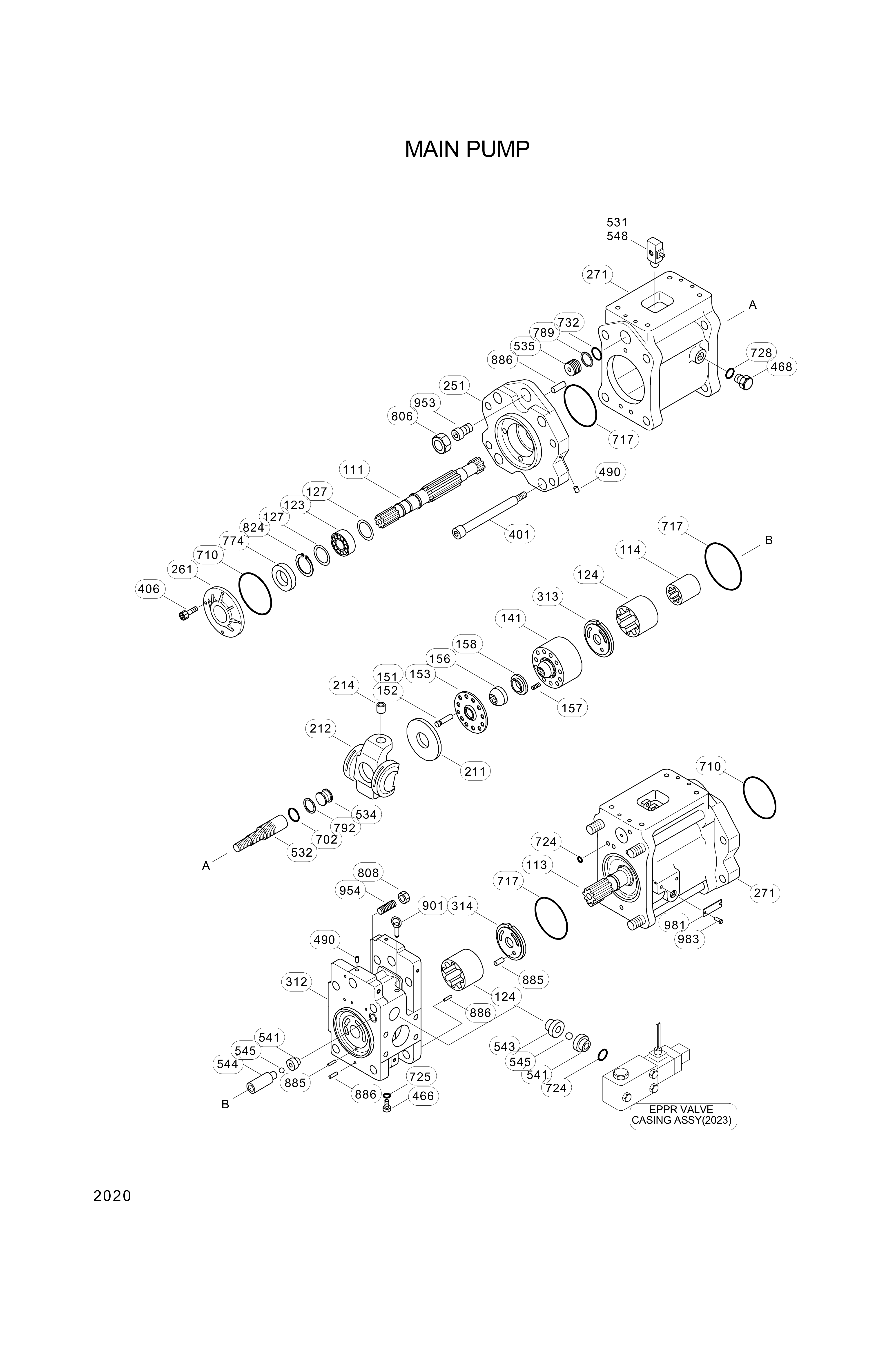 drawing for Hyundai Construction Equipment XKAH-00581 - BLOCK-VALVE (figure 3)