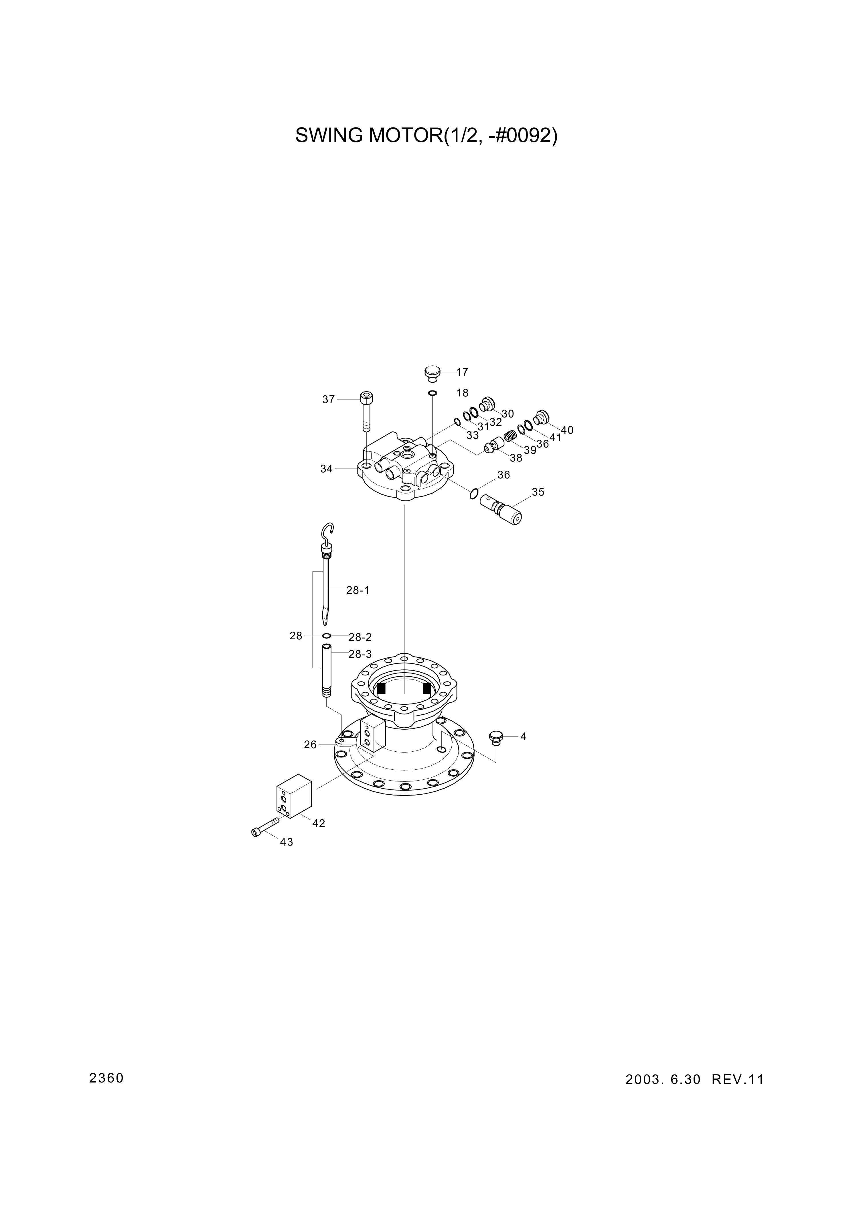 drawing for Hyundai Construction Equipment 3513-154 - VALVE-CHECK (figure 3)