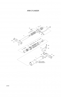 drawing for Hyundai Construction Equipment 302-17 - SEAL-PISTON (figure 5)