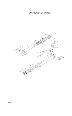 drawing for Hyundai Construction Equipment 000166 - BUSHING-PIN (figure 1)