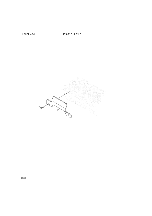 drawing for Hyundai Construction Equipment YUBP-04717 - SCREW-HEX FLG (figure 1)