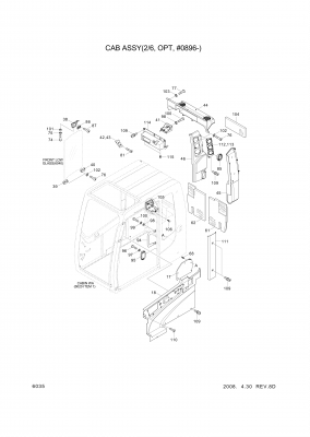 drawing for Hyundai Construction Equipment 71N6-03311 - HOLDER (figure 2)