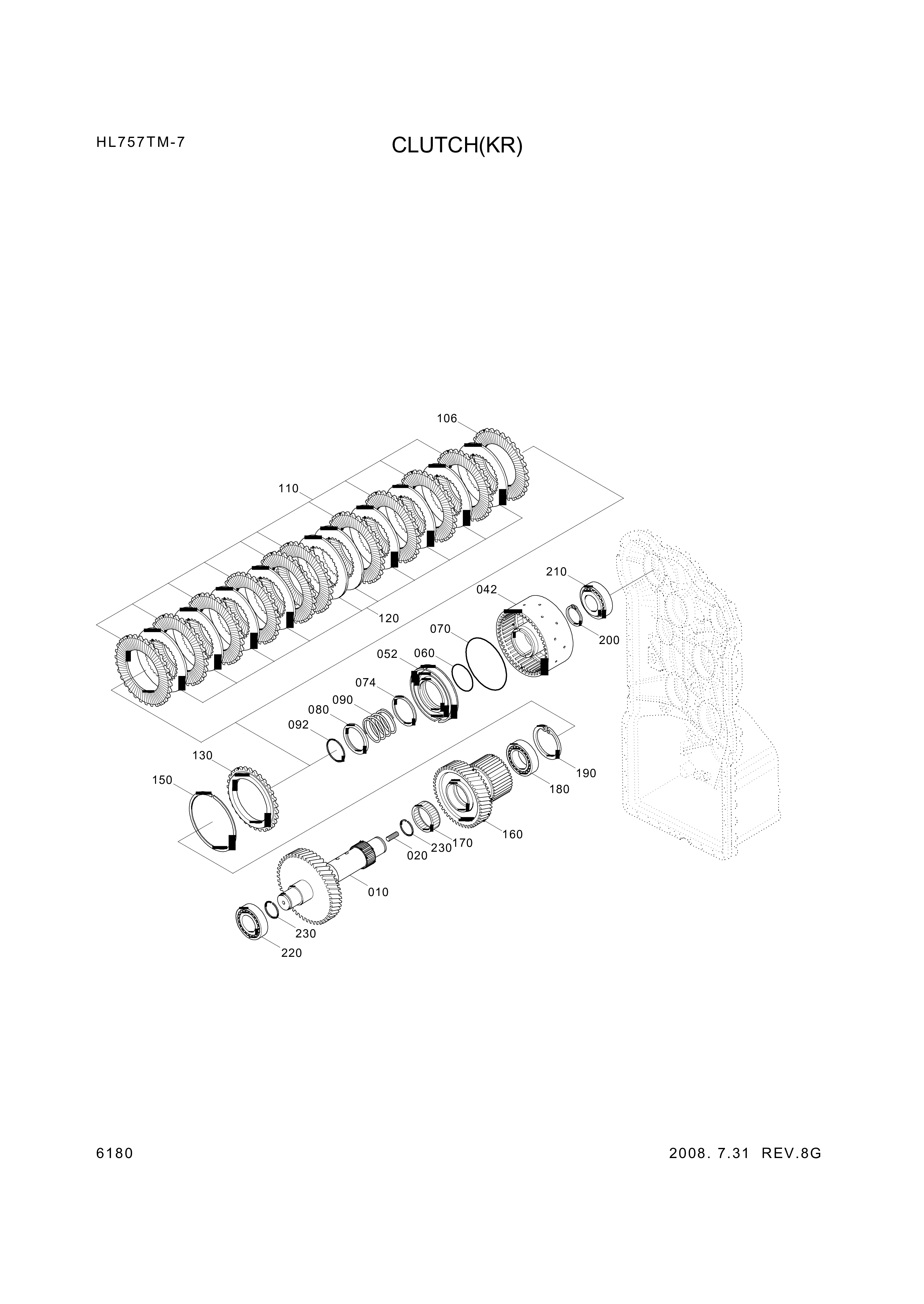 drawing for Hyundai Construction Equipment 4657-375-006 - DISC CARRIER (figure 3)