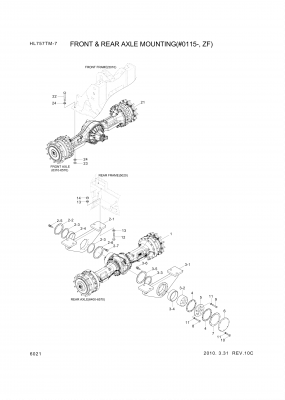 drawing for Hyundai Construction Equipment 81LD-21010 - AXLE ASSY-REAR (figure 3)