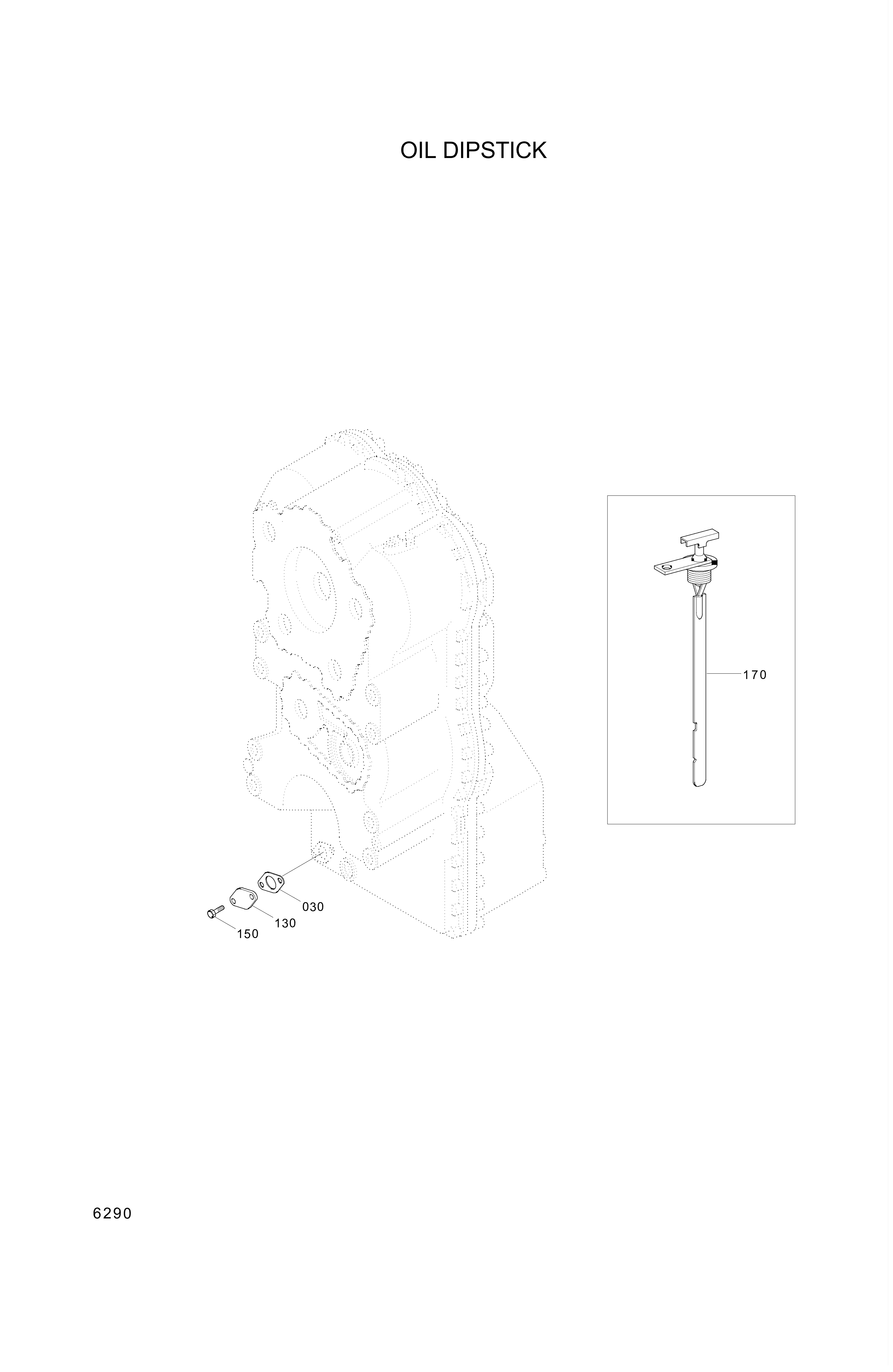 drawing for Hyundai Construction Equipment ZGAQ-01470 - DIPSTICK ASSY (figure 3)