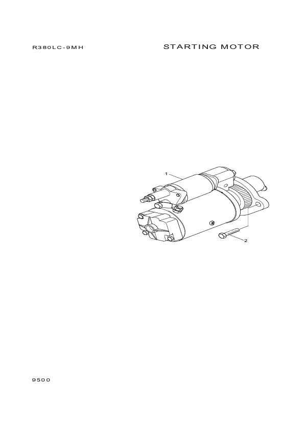 drawing for Hyundai Construction Equipment YUBP-05096 - MOTOR ASSY-START (figure 4)