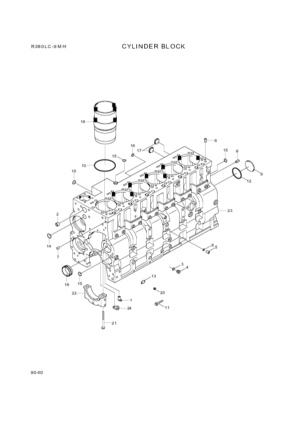 drawing for Hyundai Construction Equipment S923E - DRAIN COCK (figure 4)