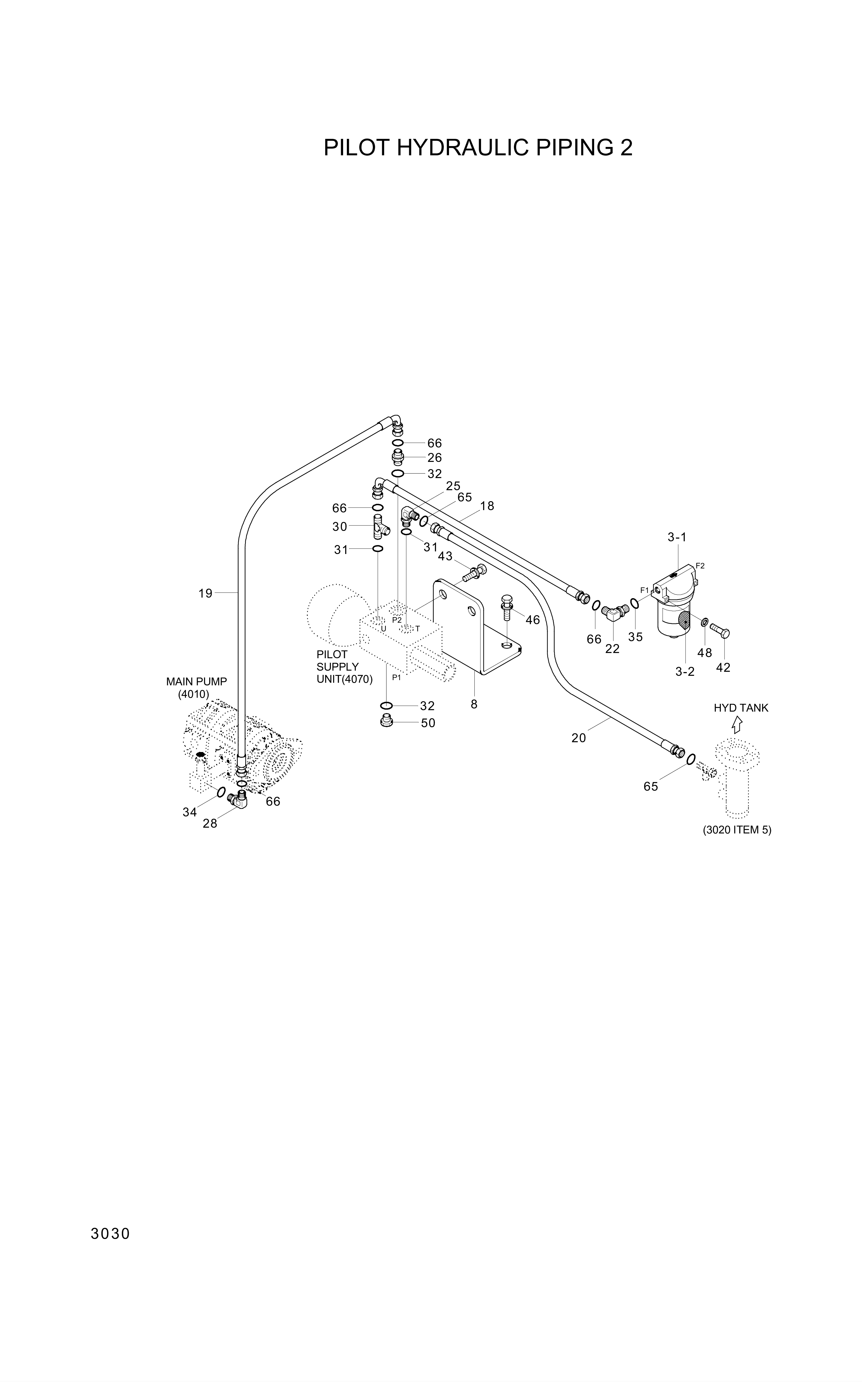 drawing for Hyundai Construction Equipment P930-042013 - HOSE ASSY-ORFS&THD (figure 3)