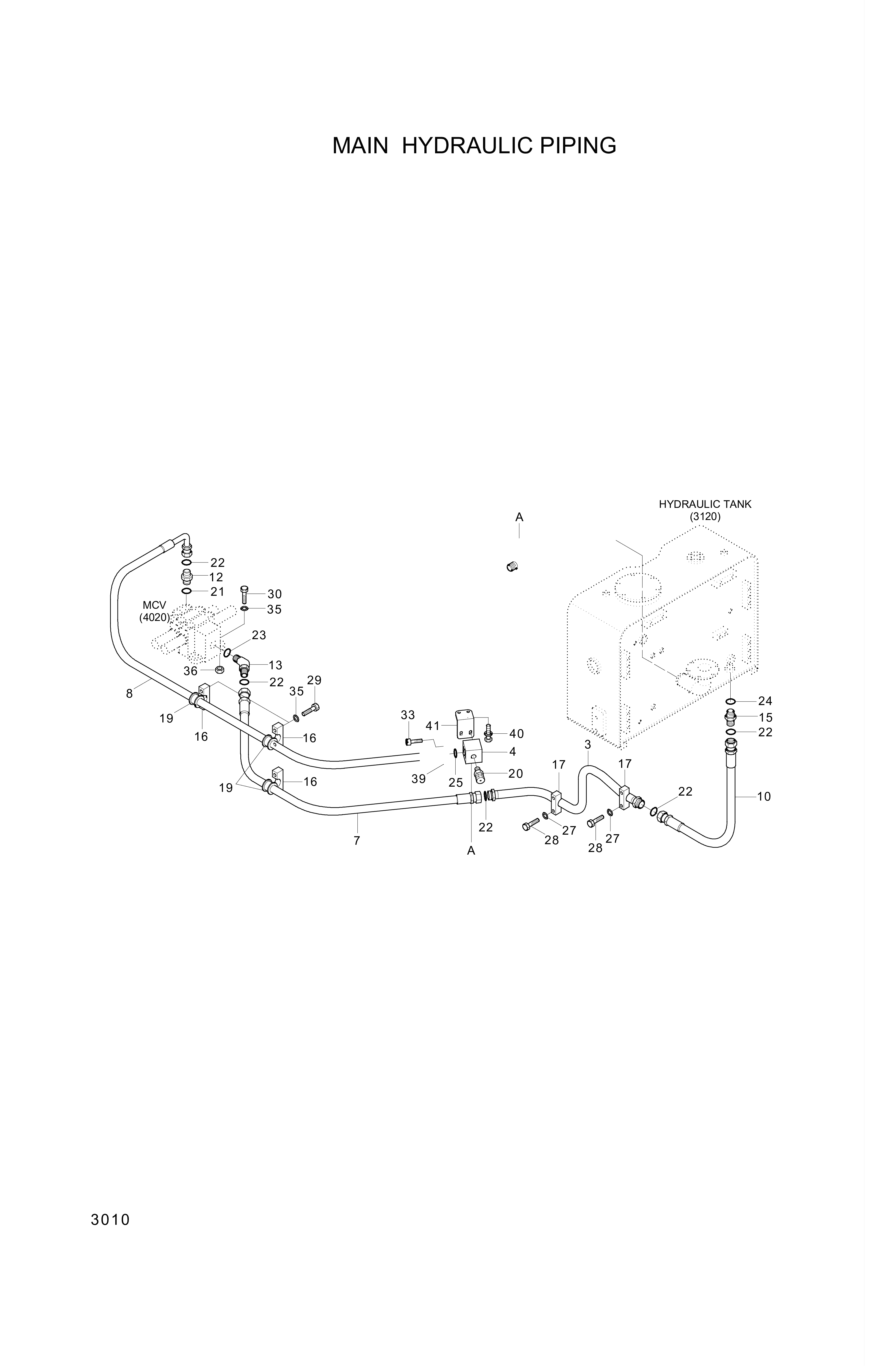 drawing for Hyundai Construction Equipment P990-164333 - HOSE ASSY-ORFS&FLG (figure 1)