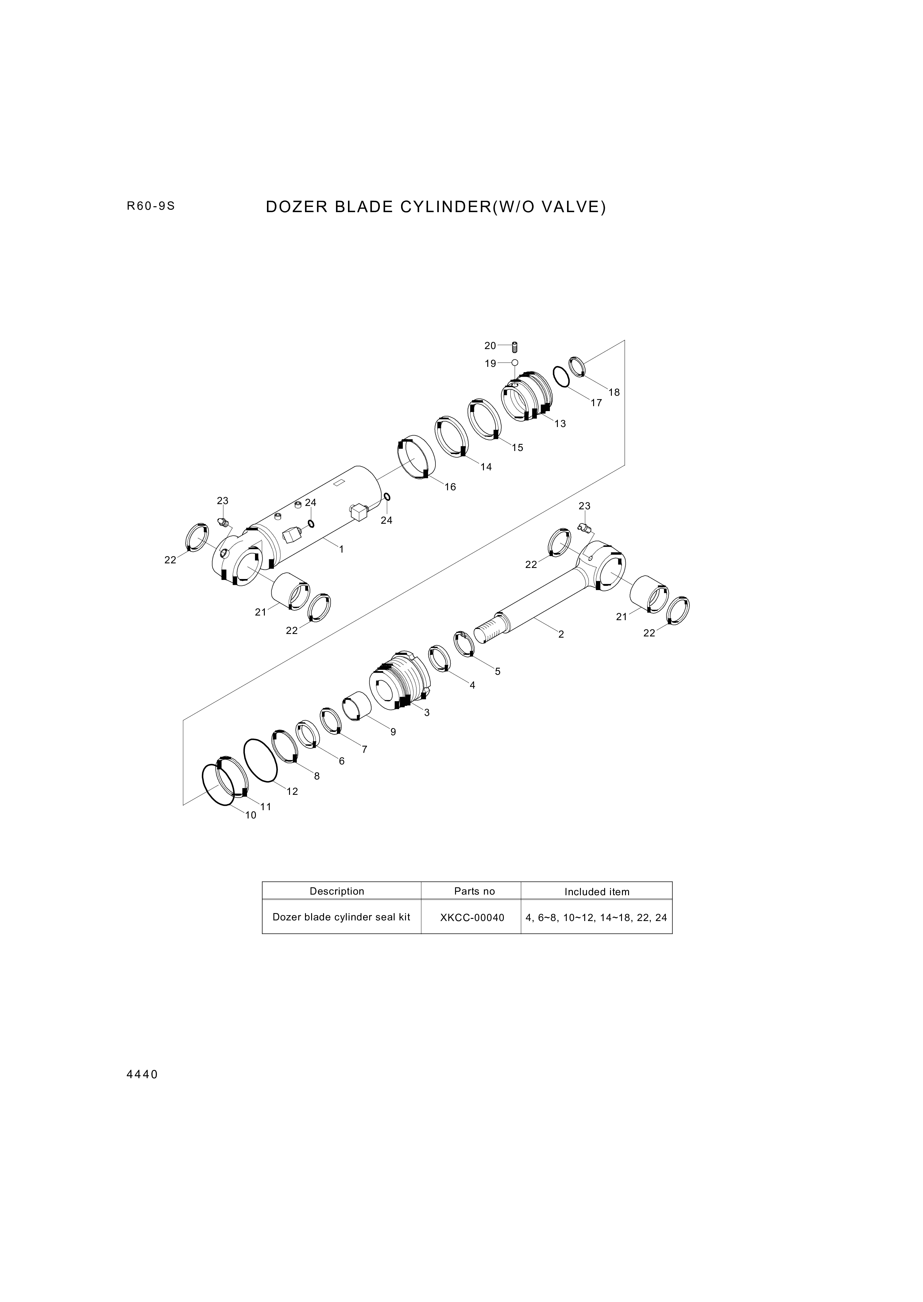 drawing for Hyundai Construction Equipment XKCC-00048 - RING-BACKUP (figure 3)