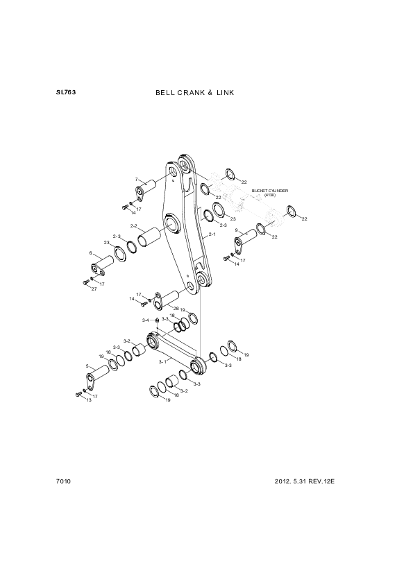 drawing for Hyundai Construction Equipment 61L1-2053 - SEAL-DUST (figure 4)