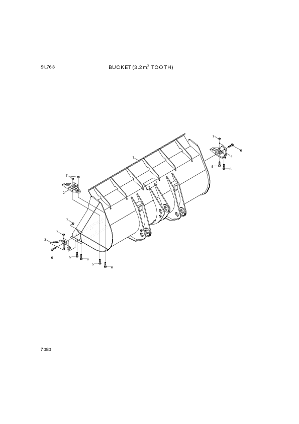 drawing for Hyundai Construction Equipment 61L1-3026 - NUT-HEX (figure 5)