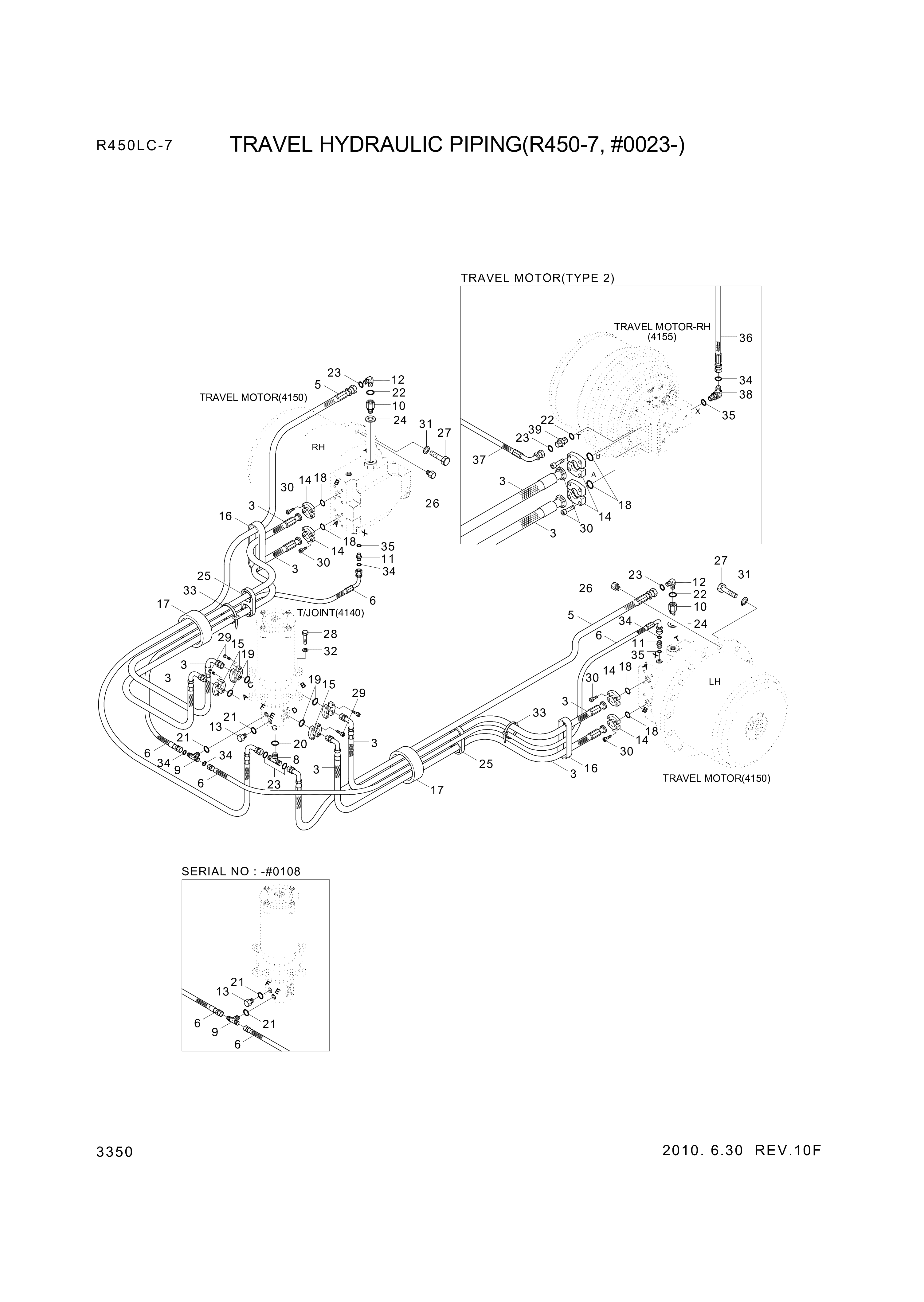 drawing for Hyundai Construction Equipment P930-122054 - HOSE ASSY-ORFS&THD (figure 1)