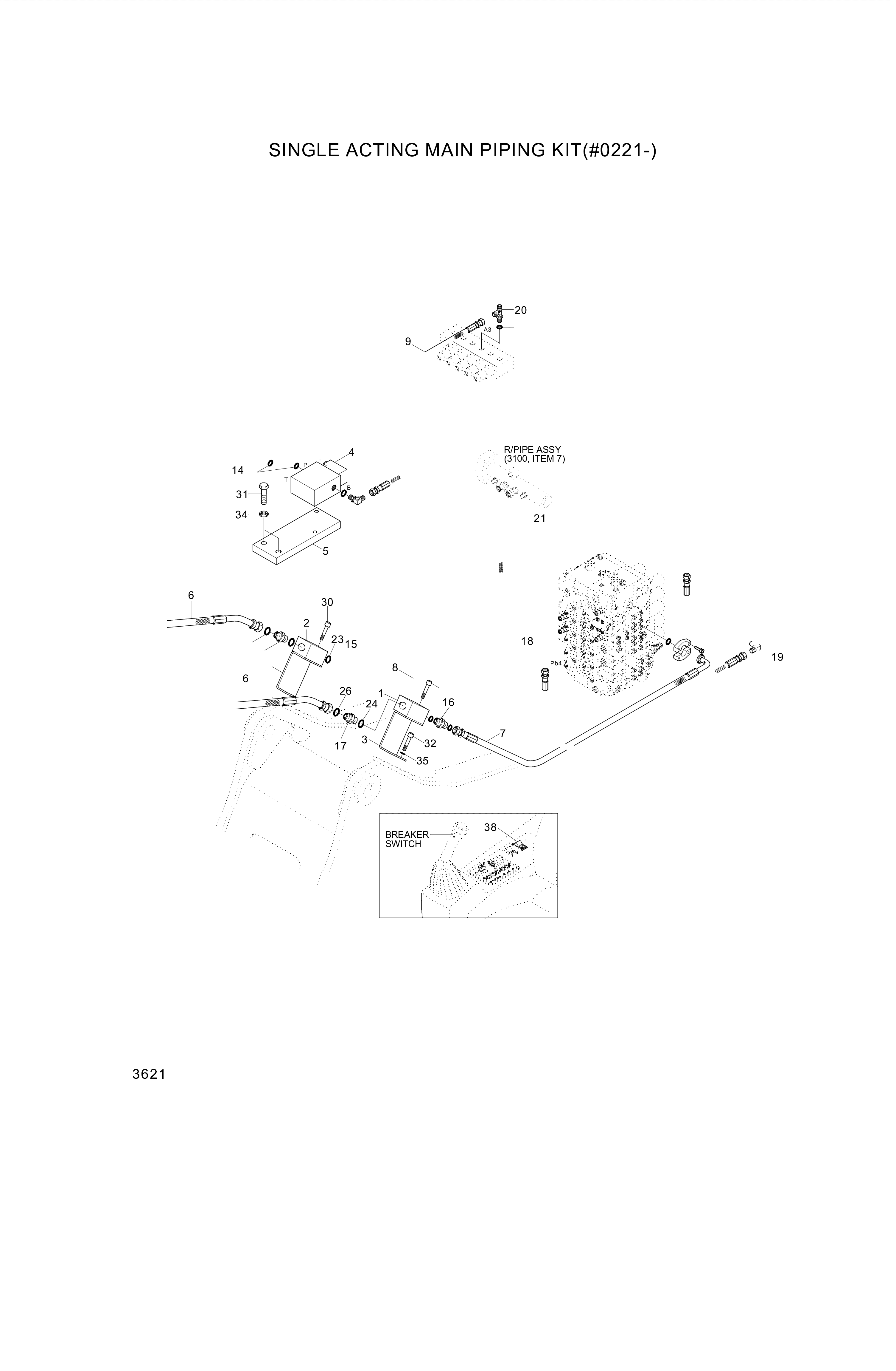 drawing for Hyundai Construction Equipment 00RBP21W - O-RING (figure 1)