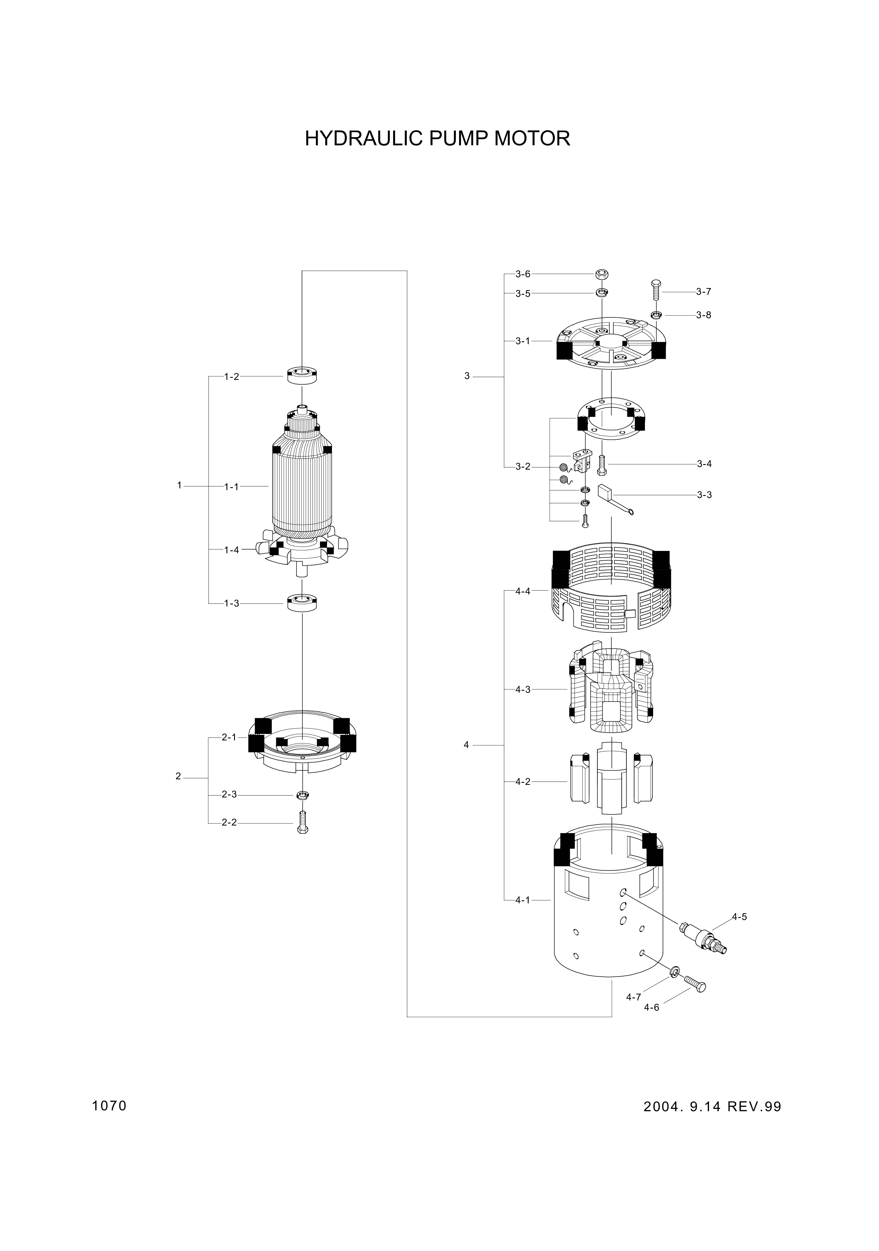 drawing for Hyundai Construction Equipment FA10021000-01 - POLE ASSY (figure 1)