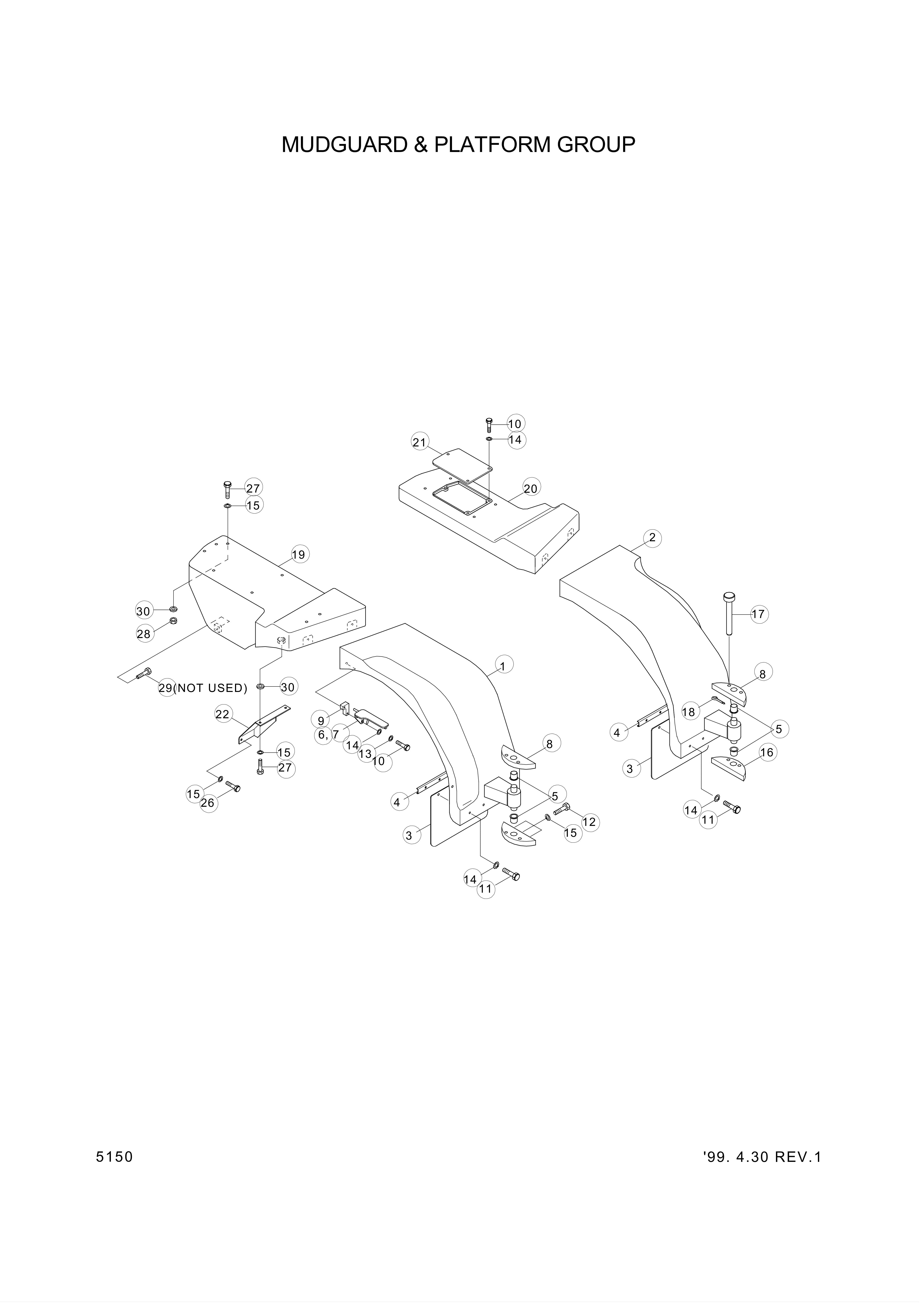 drawing for Hyundai Construction Equipment 74L3-20091 - COVER-RH (figure 2)