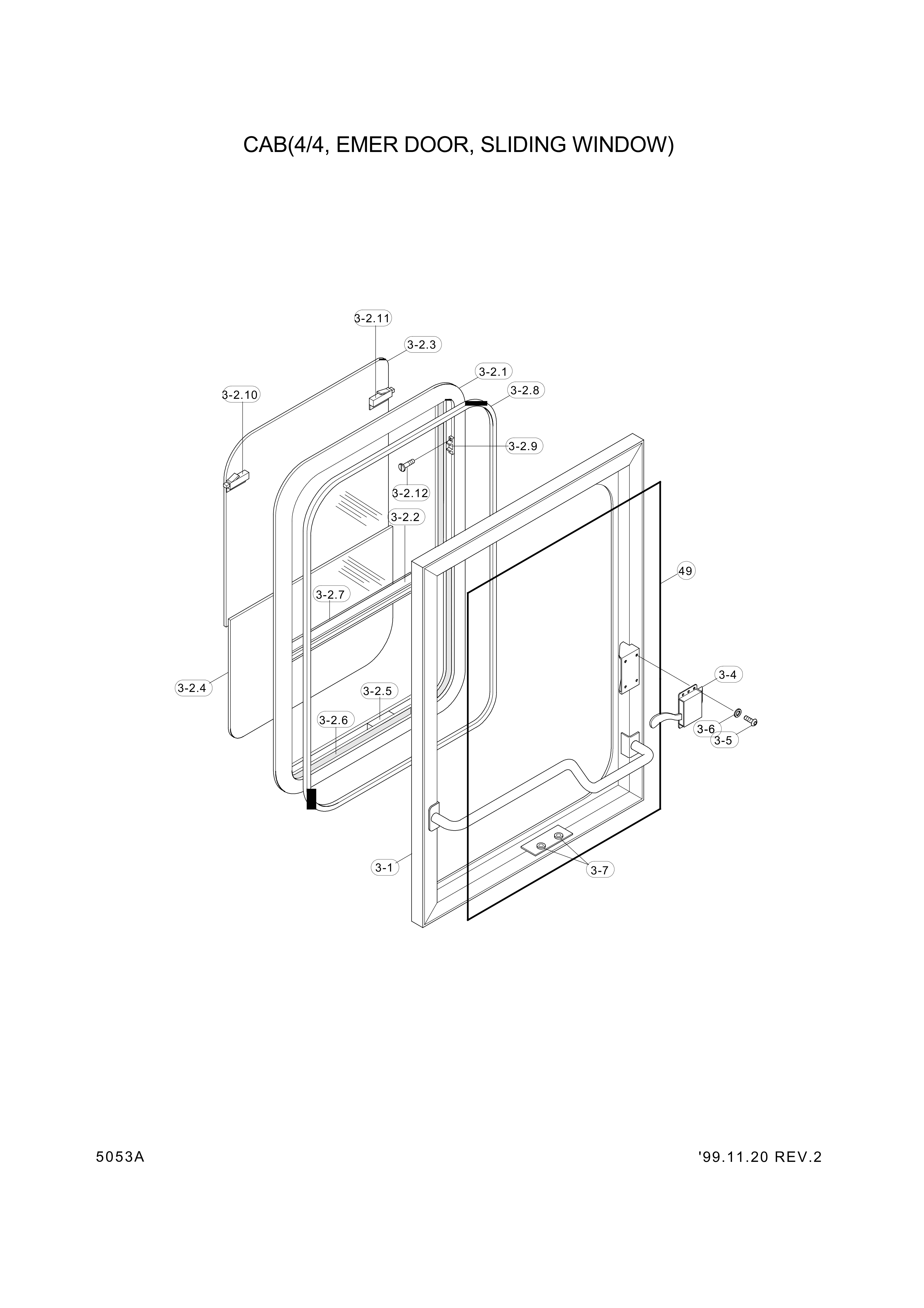 drawing for Hyundai Construction Equipment S141-030082 - BOLT-FLAT (figure 5)