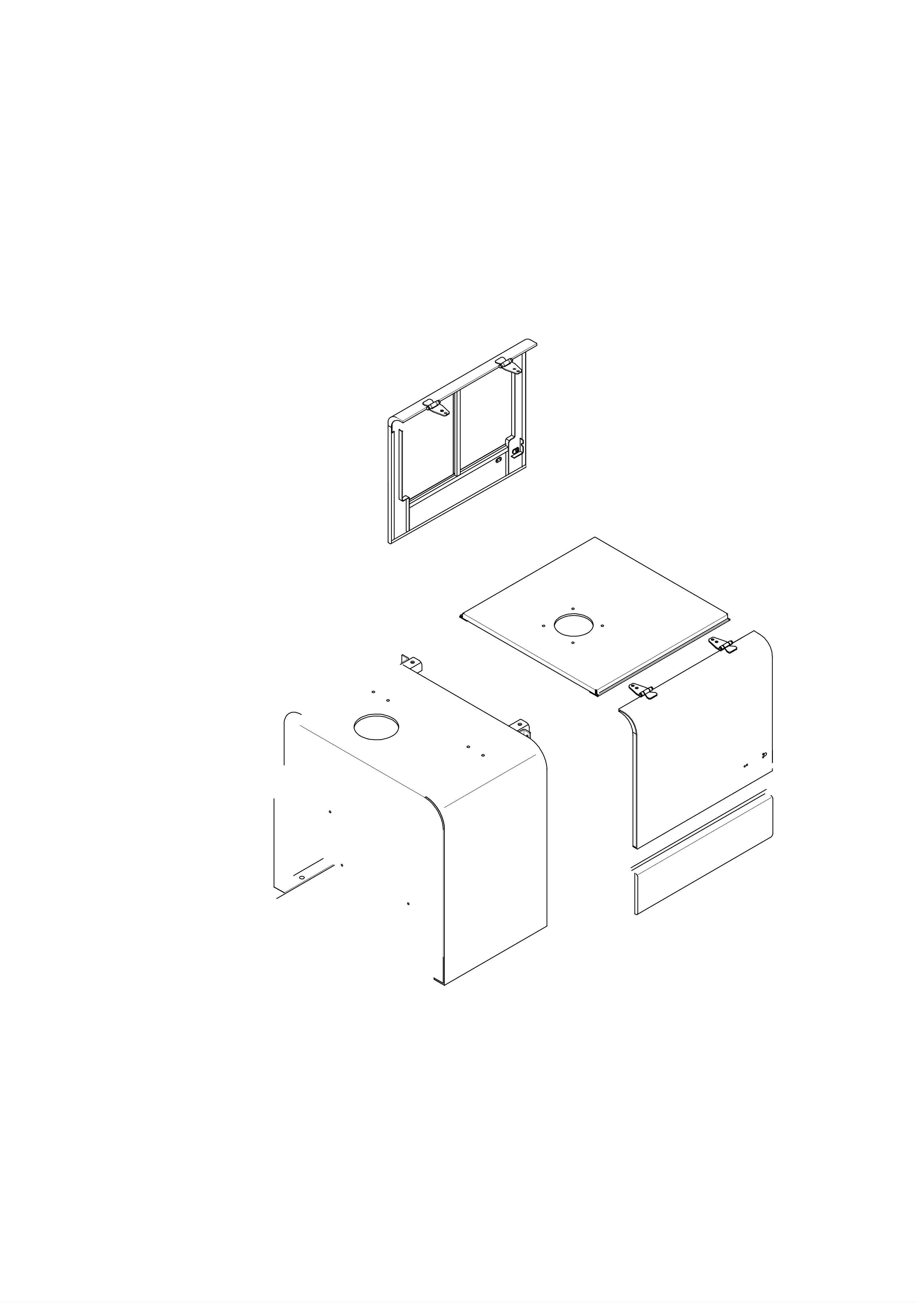 drawing for Hyundai Construction Equipment 74L3-11072 - DOOR-A/CLEANER (figure 2)